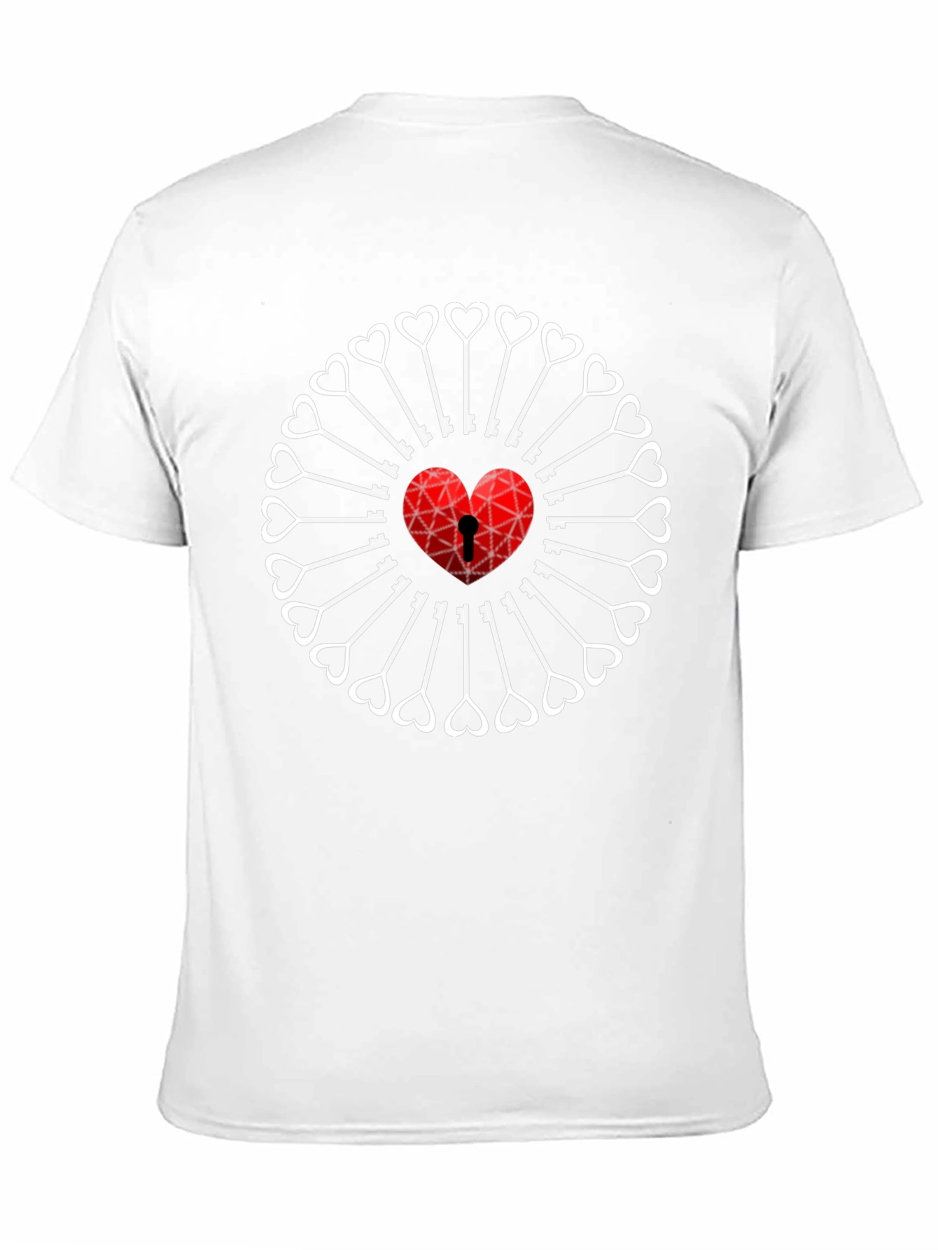 Heart & Key T-Shirt - Unlock Your Style!