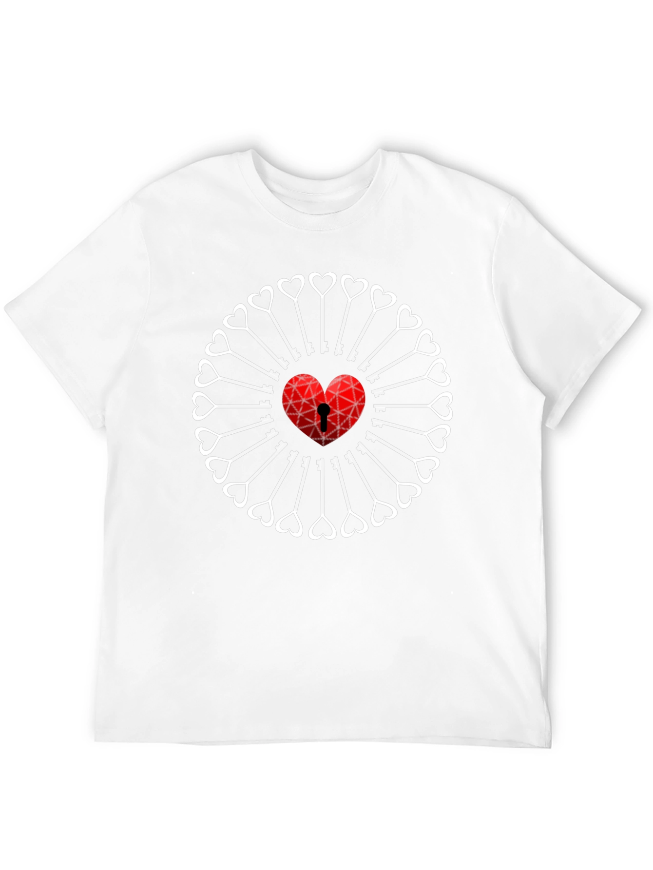 Heart & Key T-Shirt - Unlock Your Style!