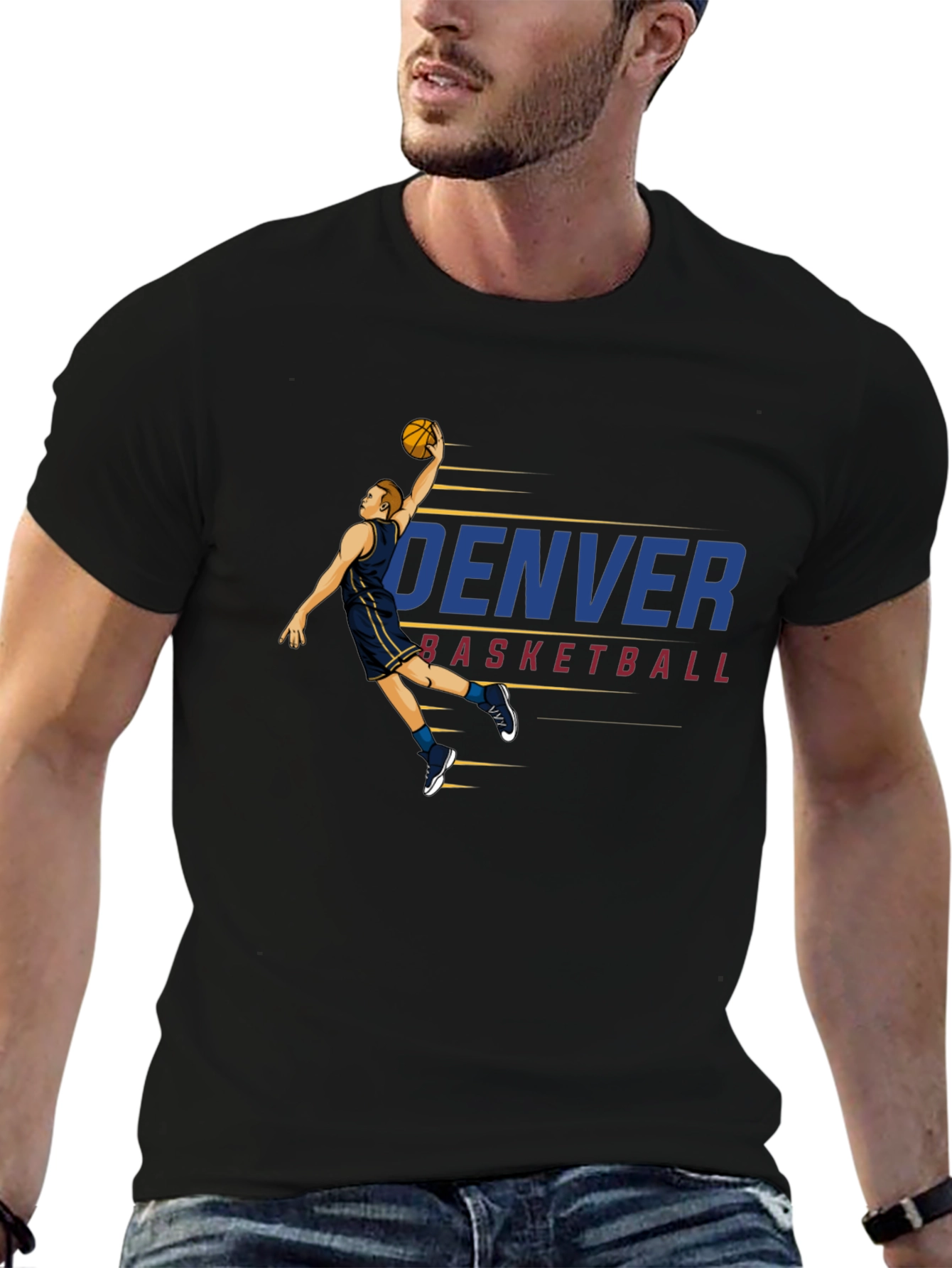 Denver Basketball Graphic T-Shirt