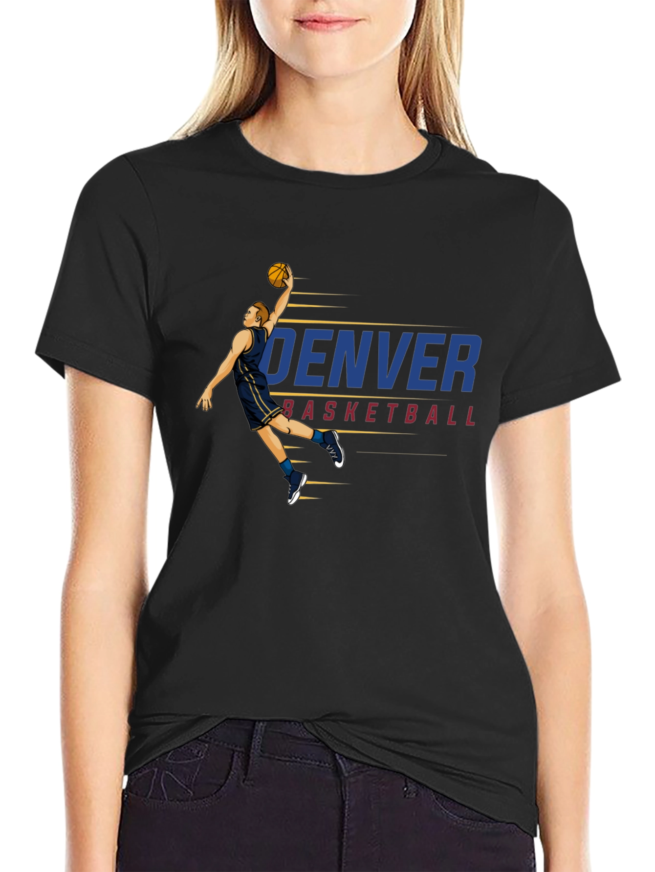 Denver Basketball Graphic T-Shirt