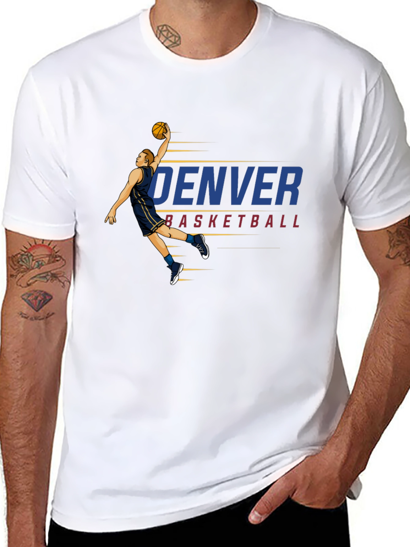 Denver Basketball Graphic T-Shirt