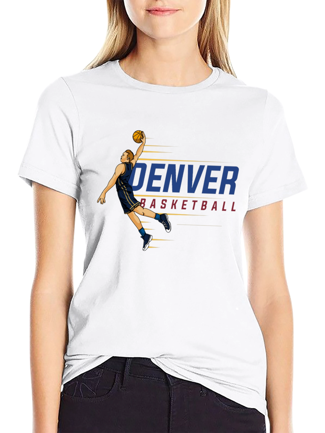 Denver Basketball Graphic T-Shirt