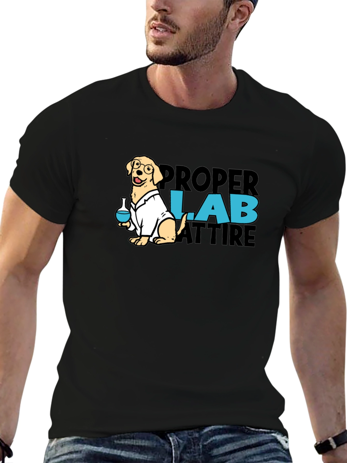Proper Lab Attire Dog T-Shirt