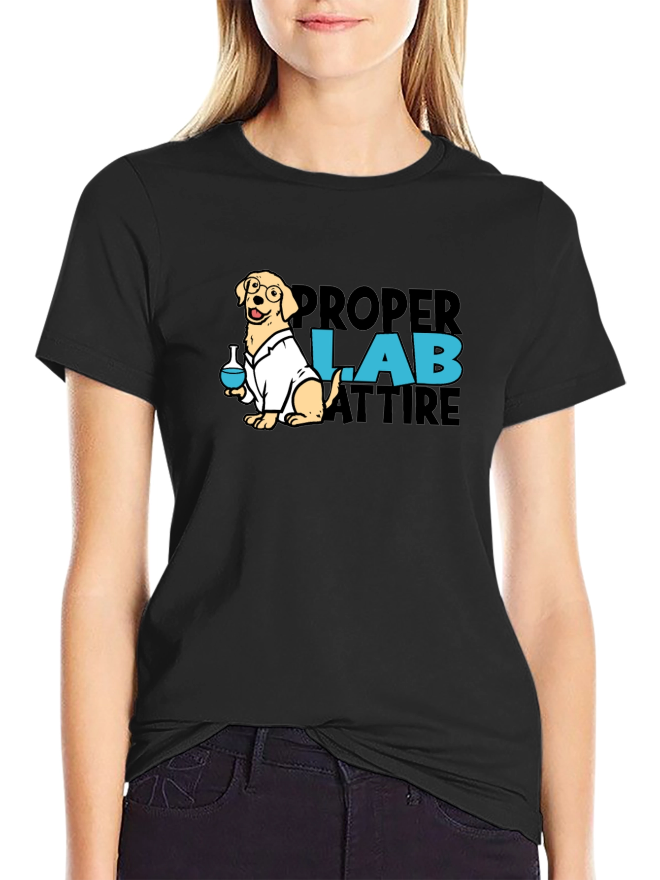 Proper Lab Attire Dog T-Shirt