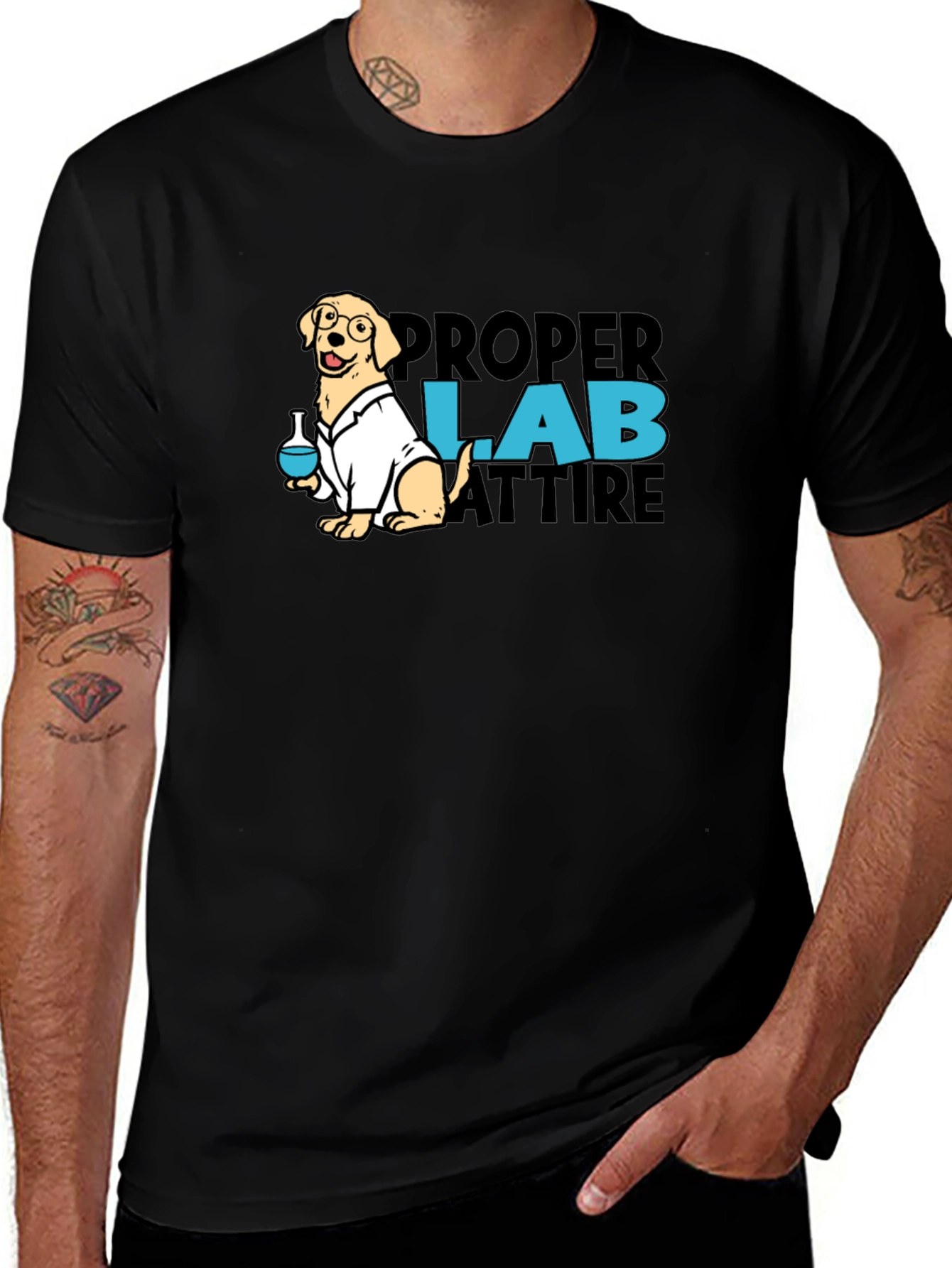 Proper Lab Attire Dog T-Shirt