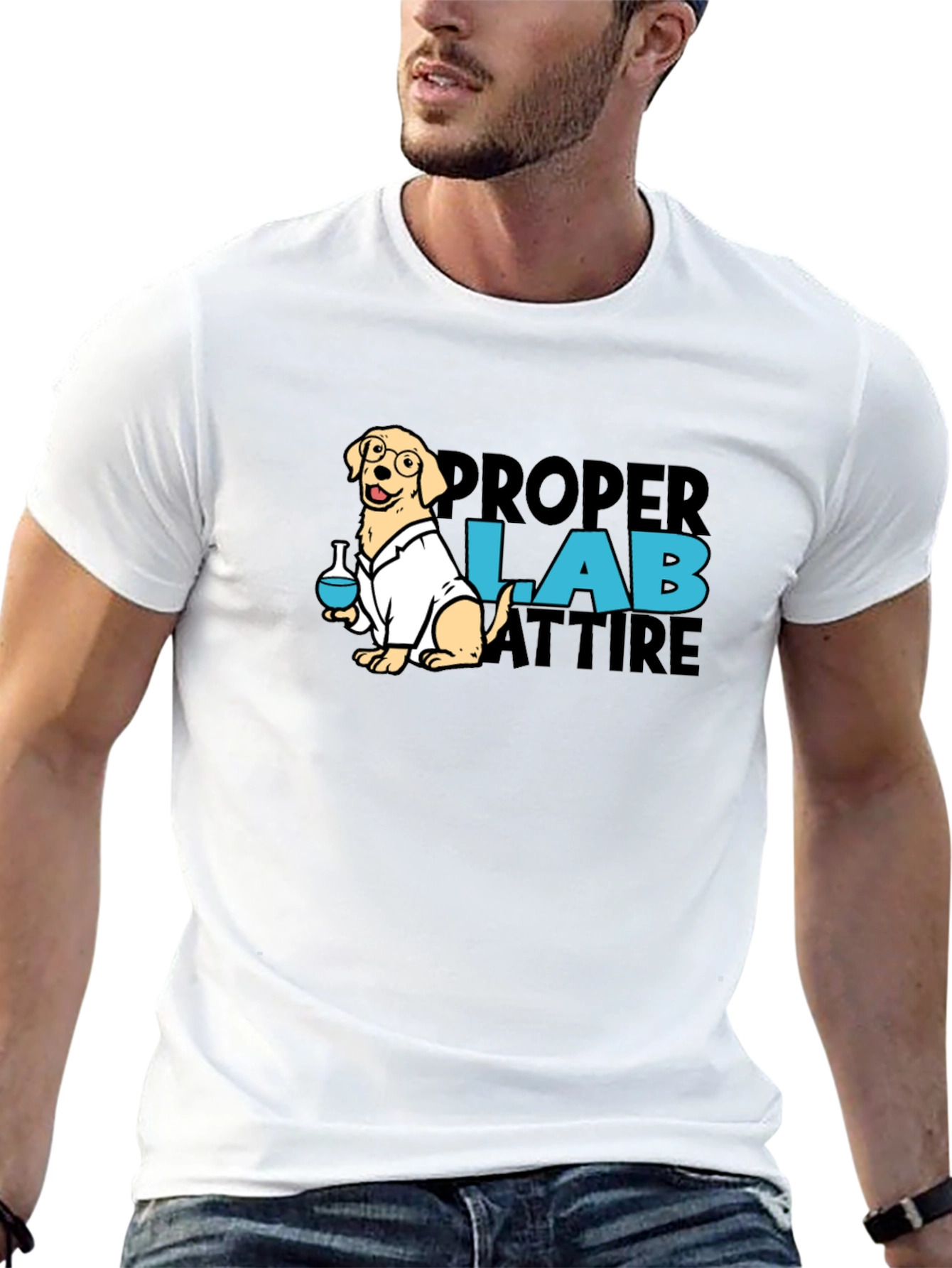 Proper Lab Attire Dog T-Shirt