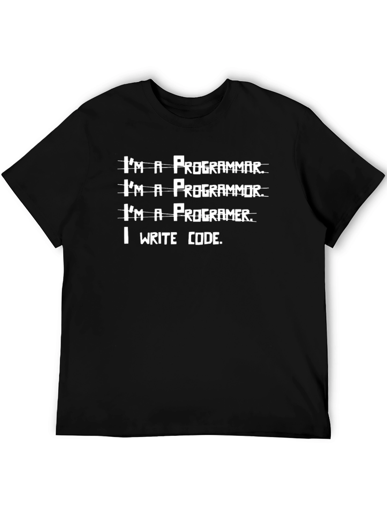 Funny Programmer T-Shirt I Write Code Novelty Tee
