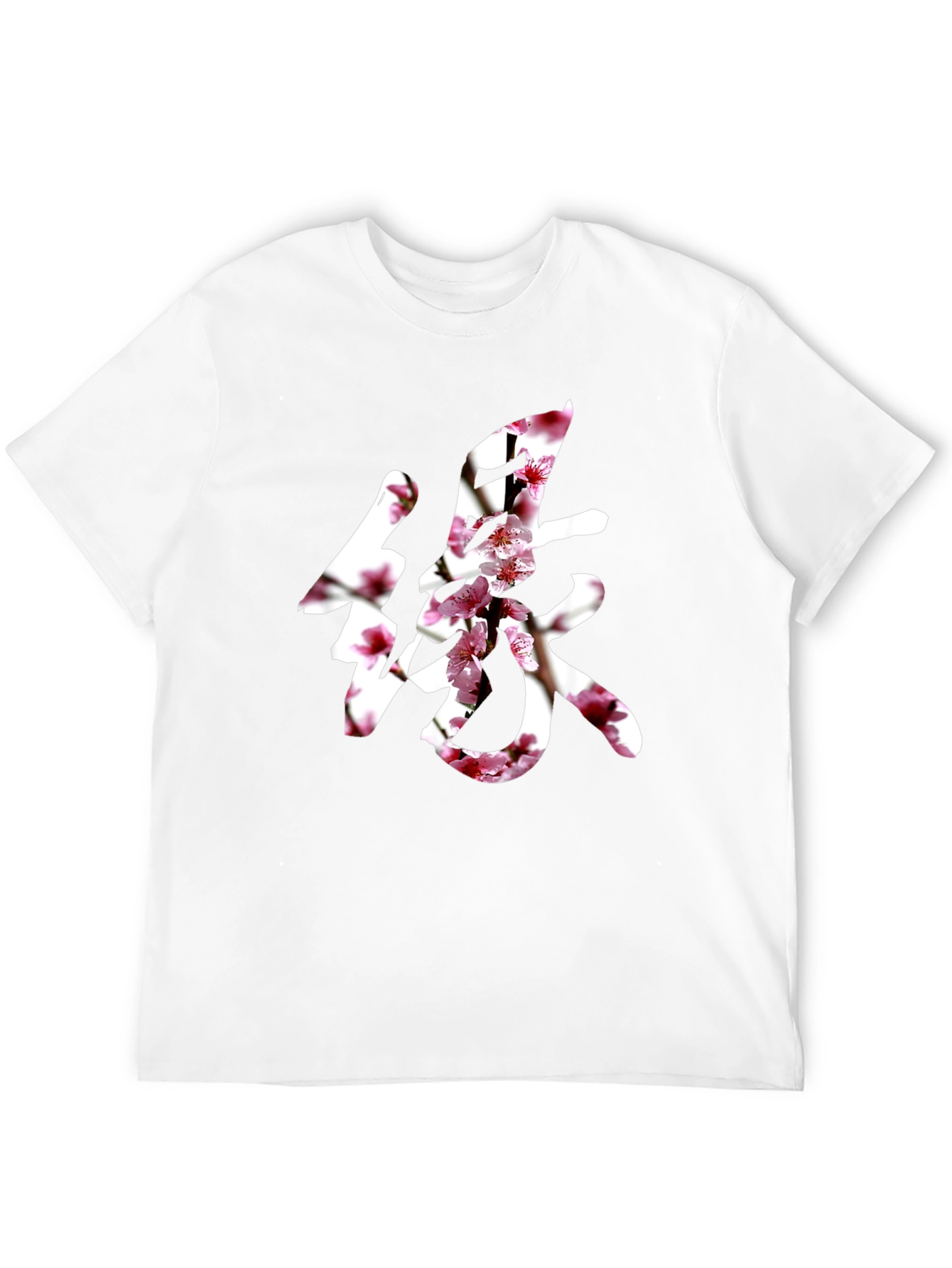 Floral Kanji Graphic T-Shirt