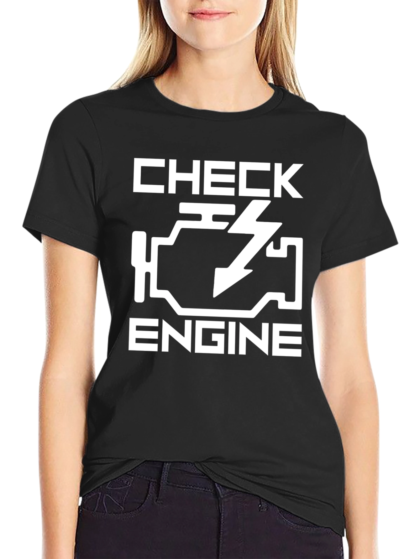 Check Engine Funny Graphic T-Shirt