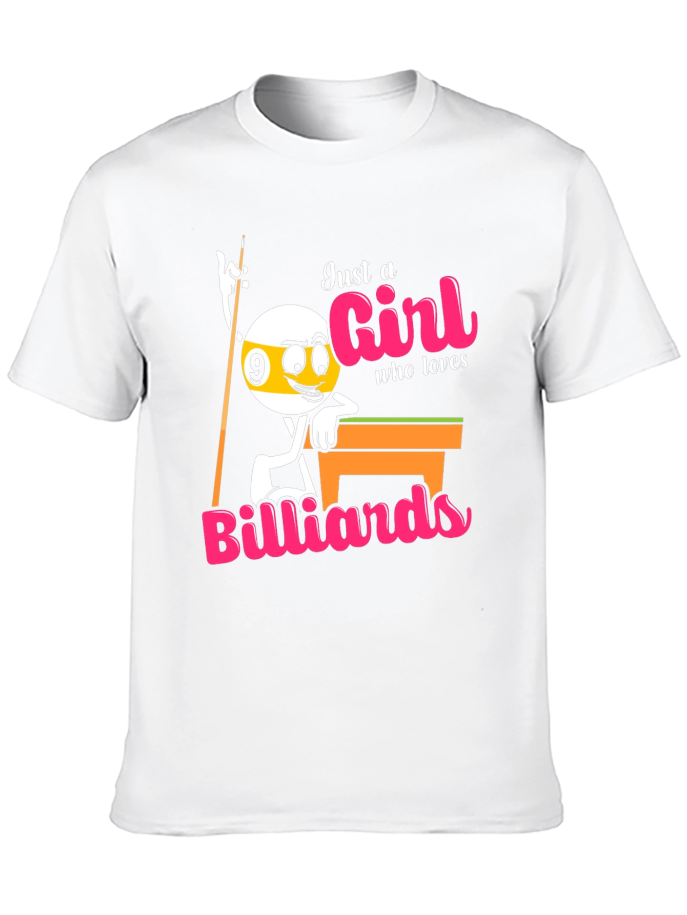 Billiards Girl T-Shirt - Pool Lovers Tee