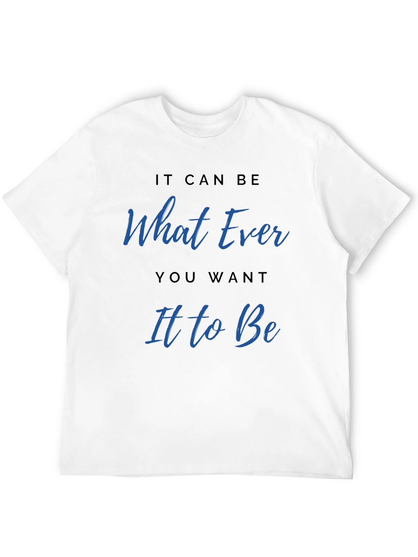 Whatever You Want Graphic Tee - Casual Black T-Shirt