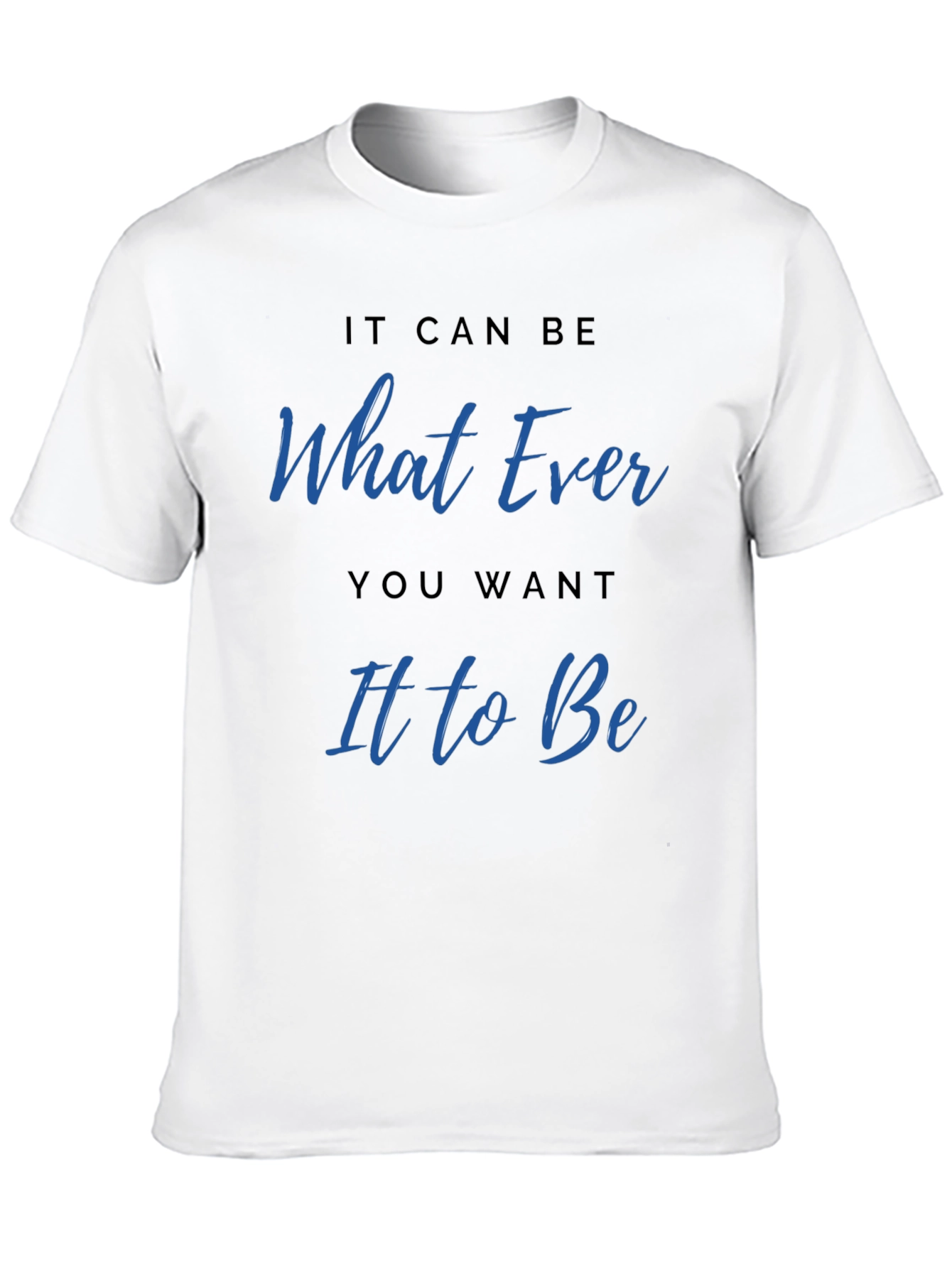Whatever You Want Graphic Tee - Casual Black T-Shirt