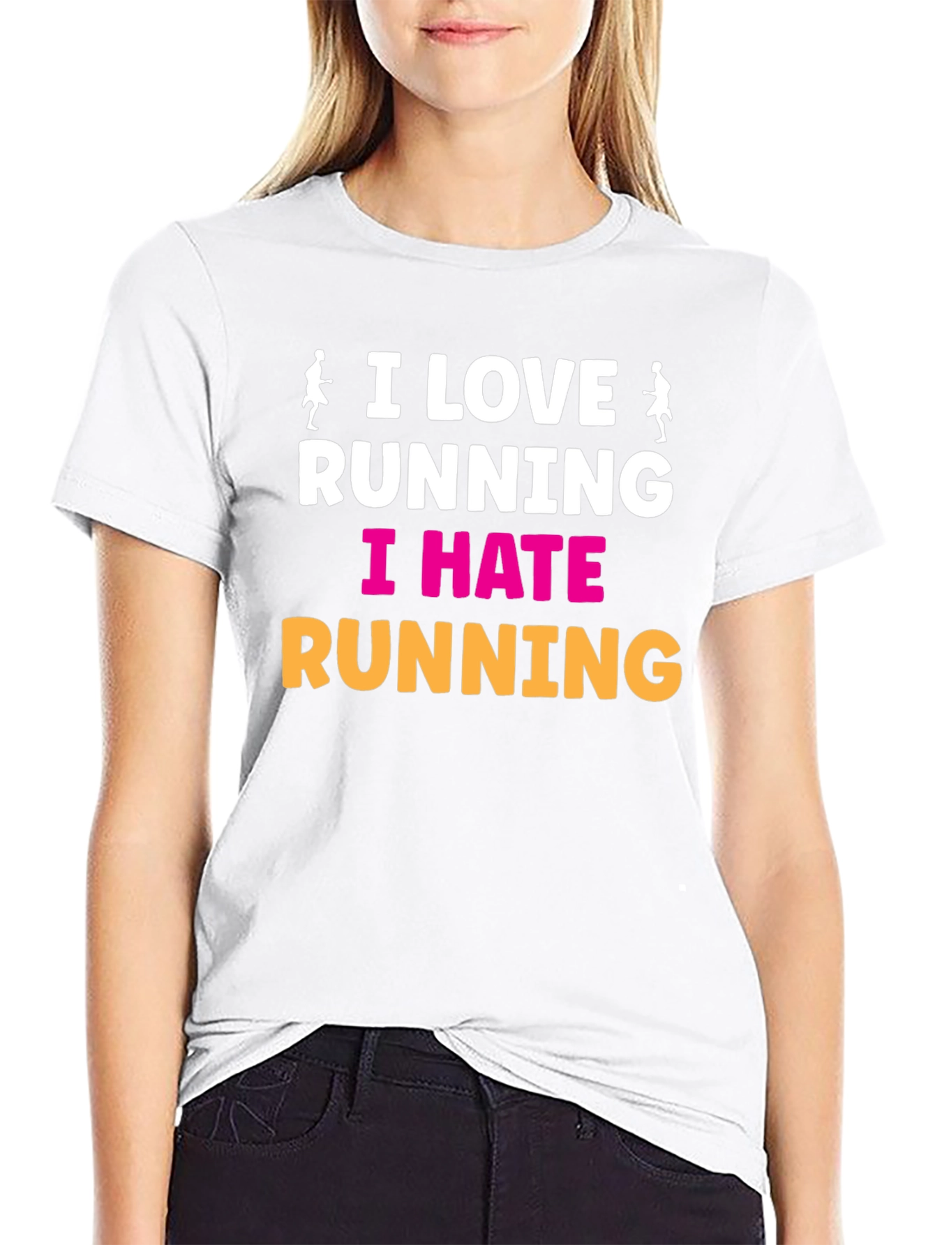 I Love Running I Hate Running Graphic Tee