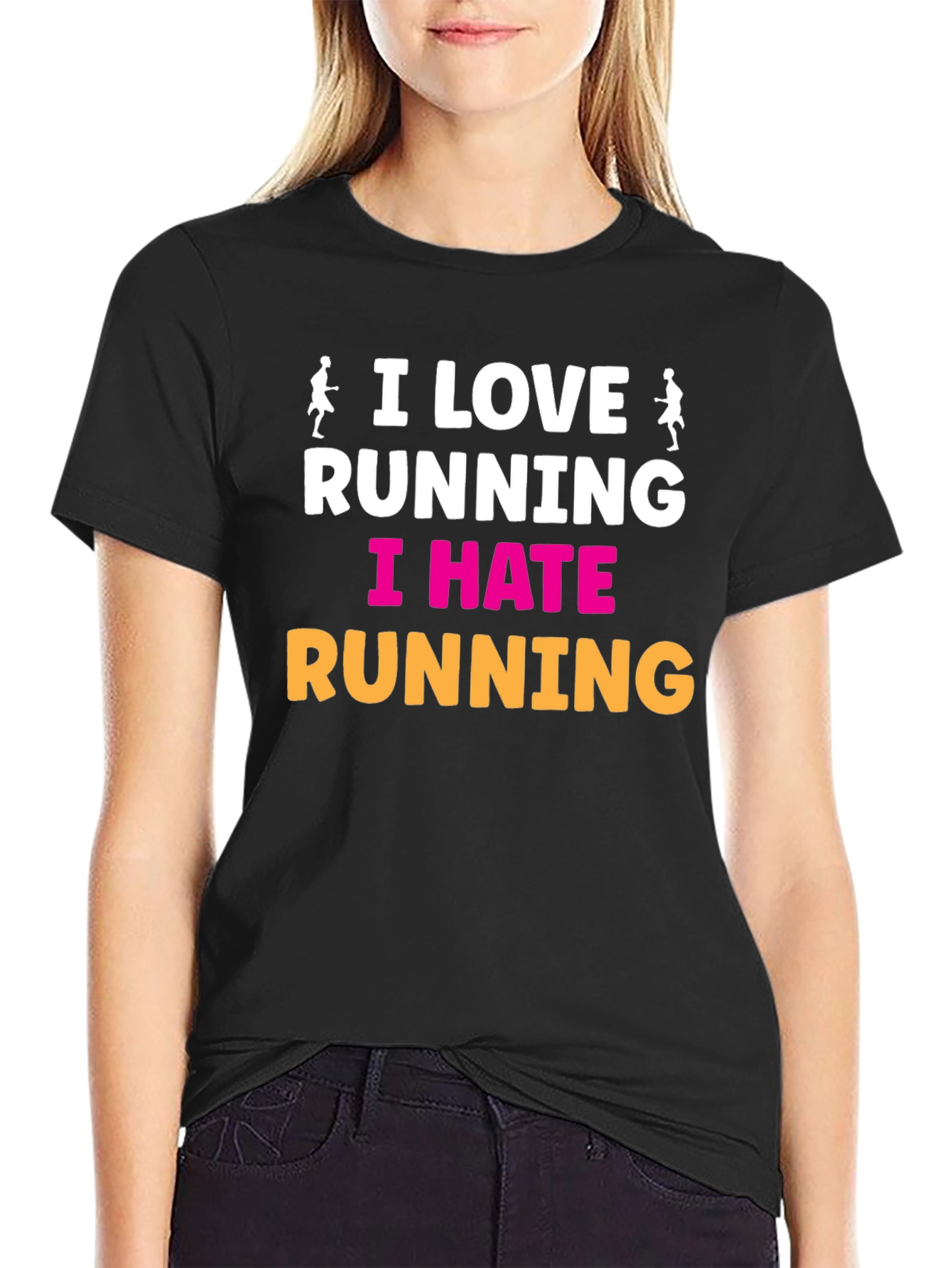 I Love Running I Hate Running Graphic Tee