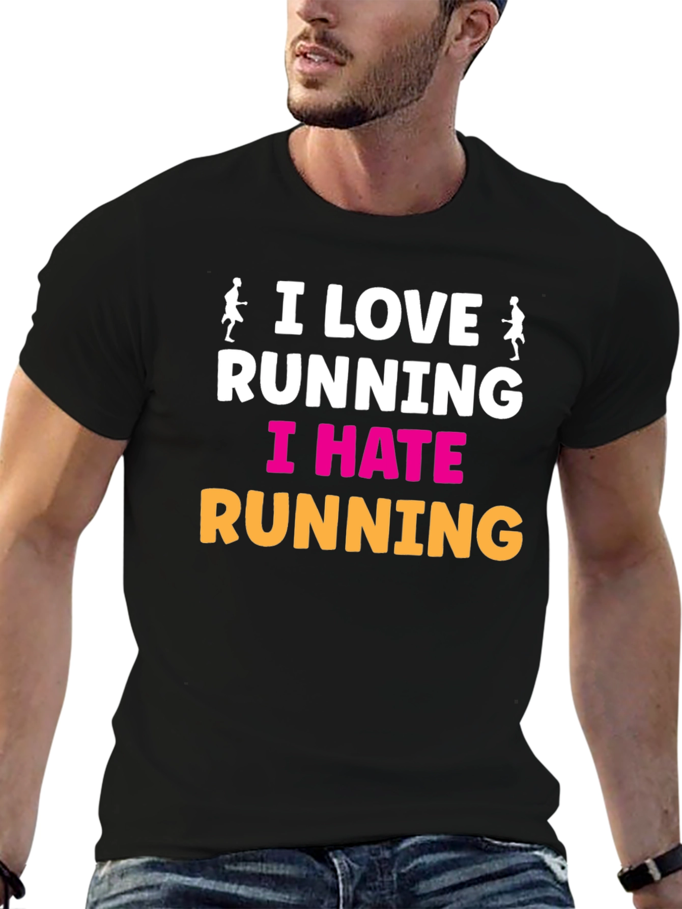I Love Running I Hate Running Graphic Tee