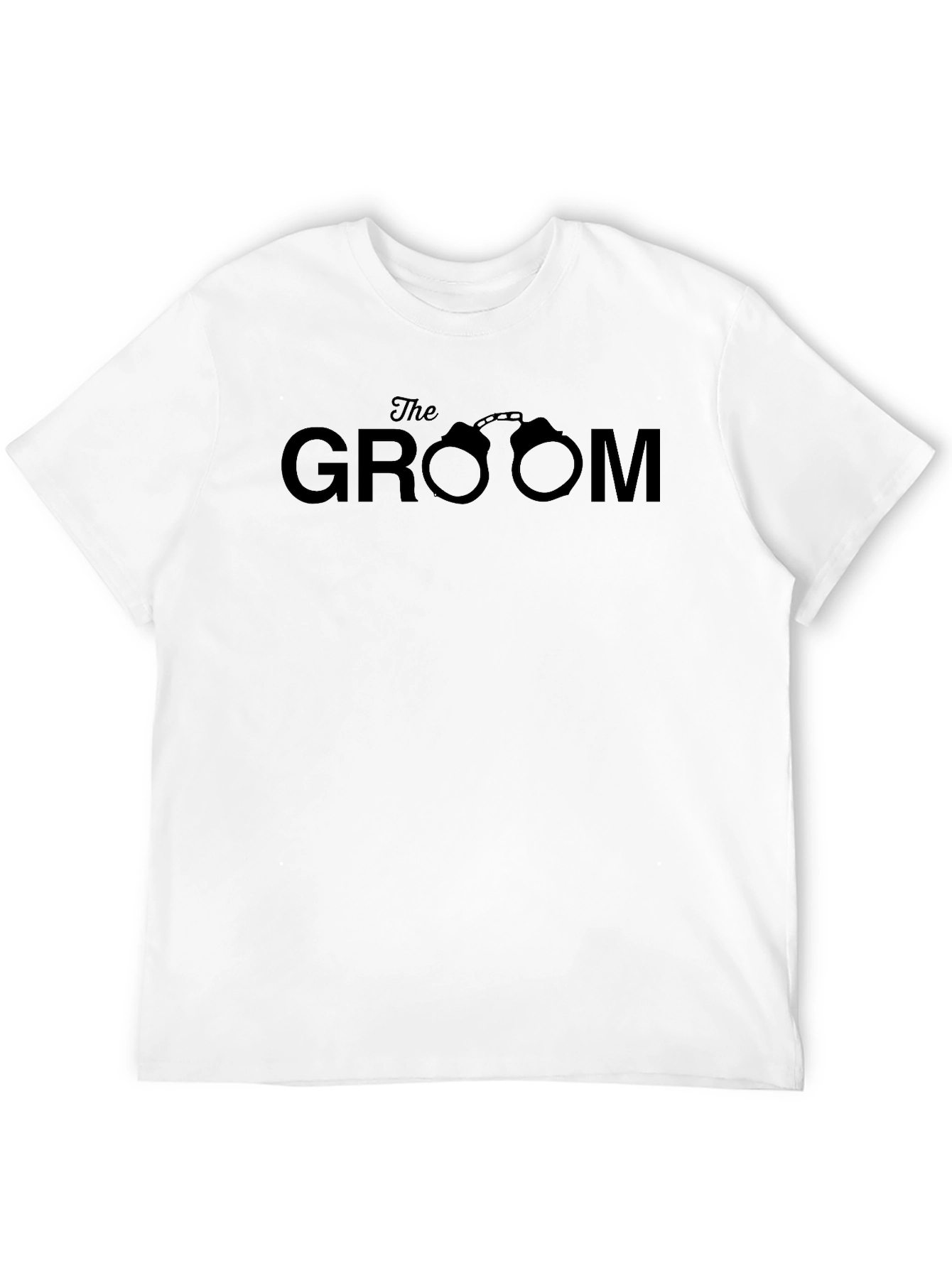 Groom Handcuffs Graphic T-Shirt - Bachelor Party Tee