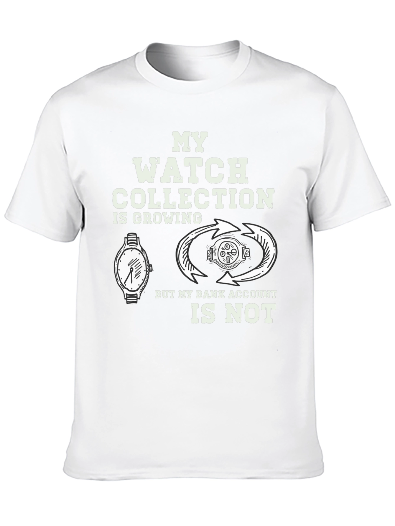 Watch Collection Funny Graphic T-Shirt