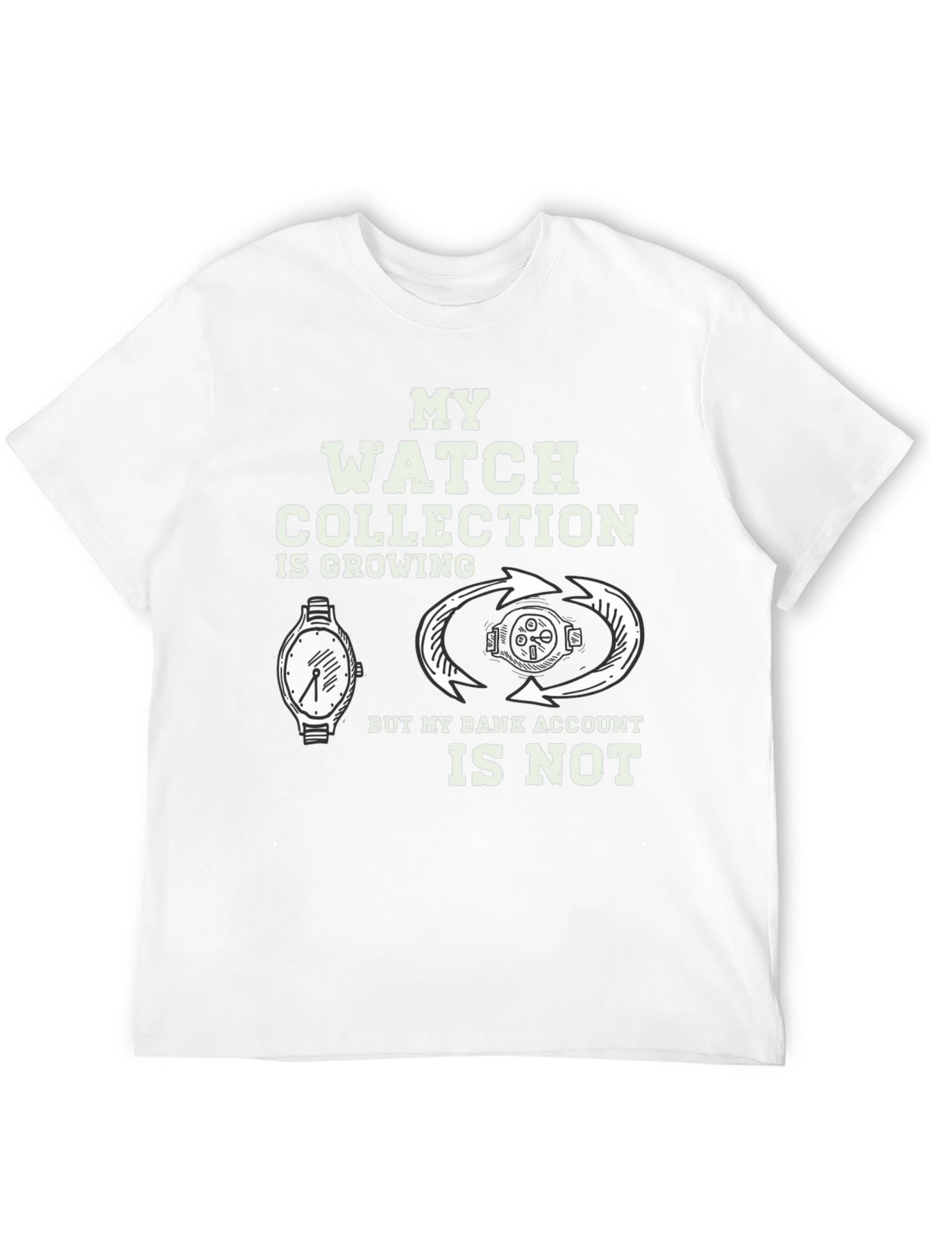 Watch Collection Funny Graphic T-Shirt