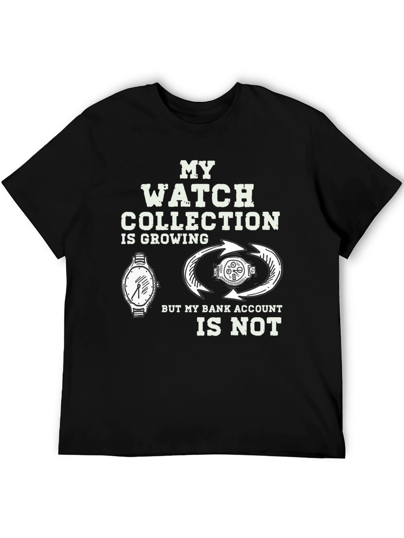 Watch Collection Funny Graphic T-Shirt