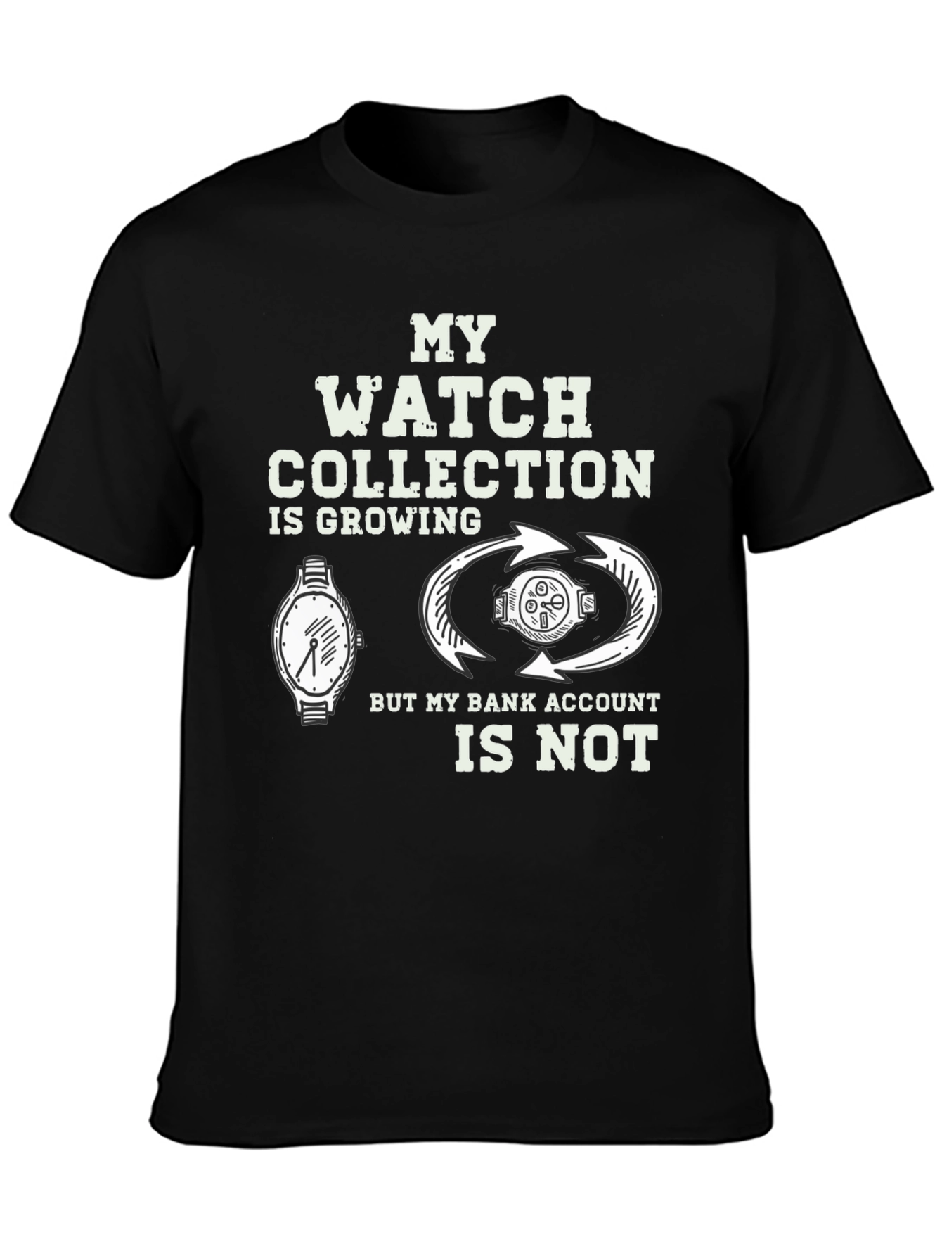 Watch Collection Funny Graphic T-Shirt