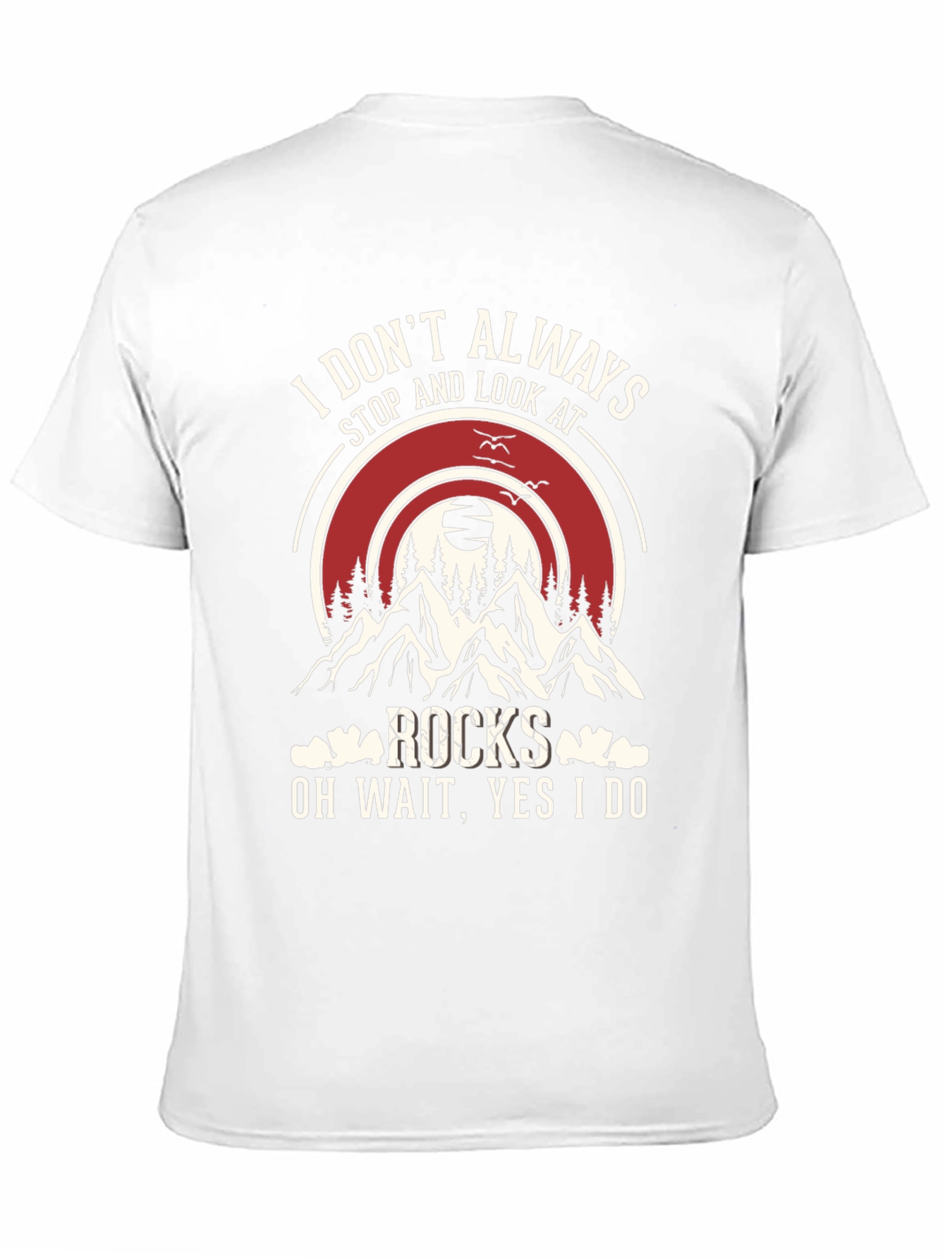 Rocks Graphic T-Shirt: Stop and Look Always!