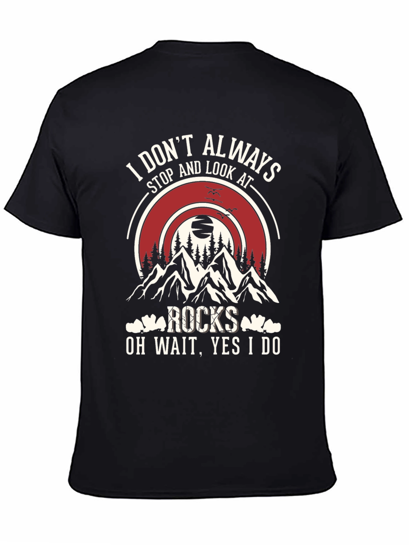 Rocks Graphic T-Shirt: Stop and Look Always!