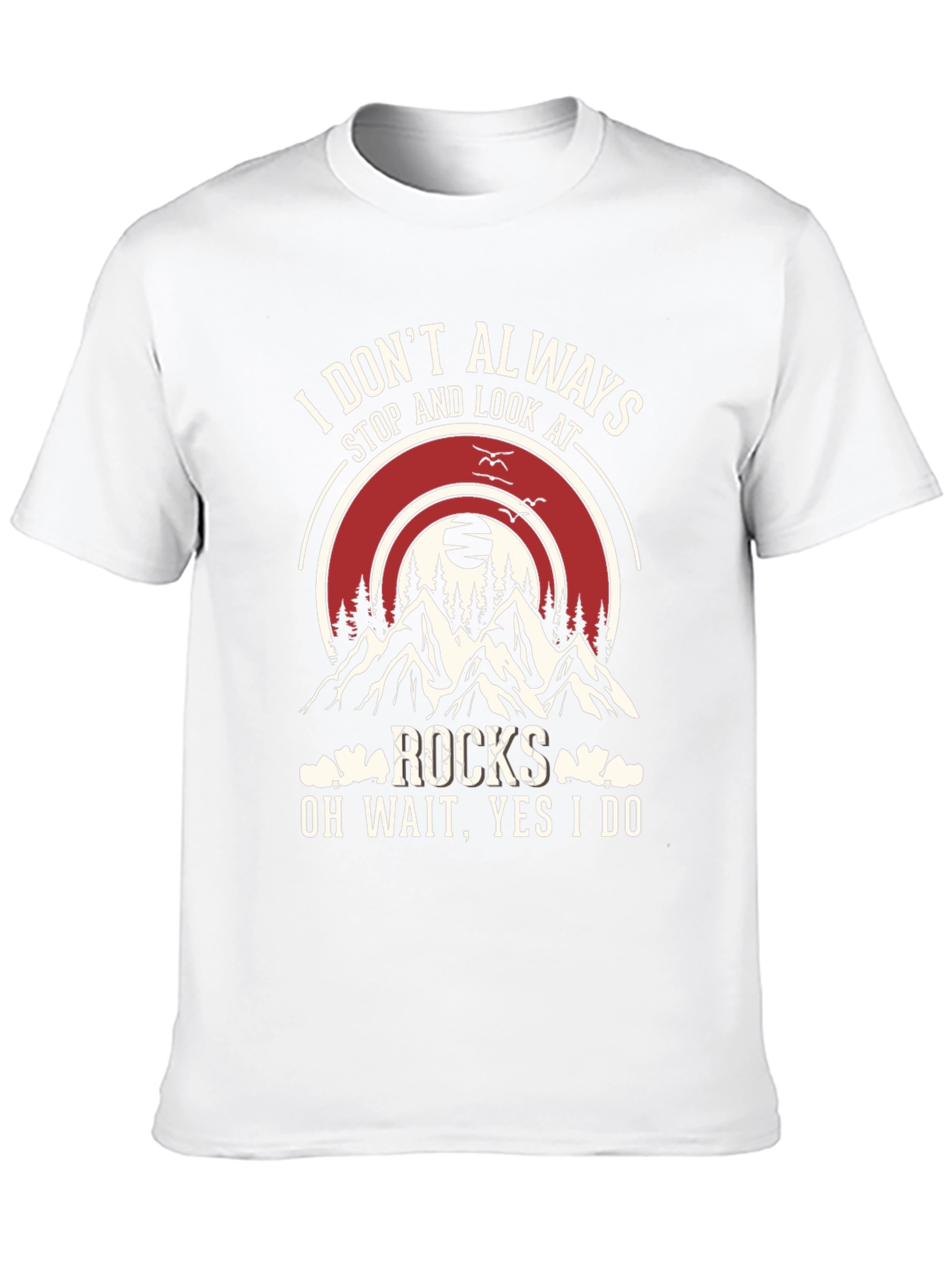 Rocks Graphic T-Shirt: Stop and Look Always!