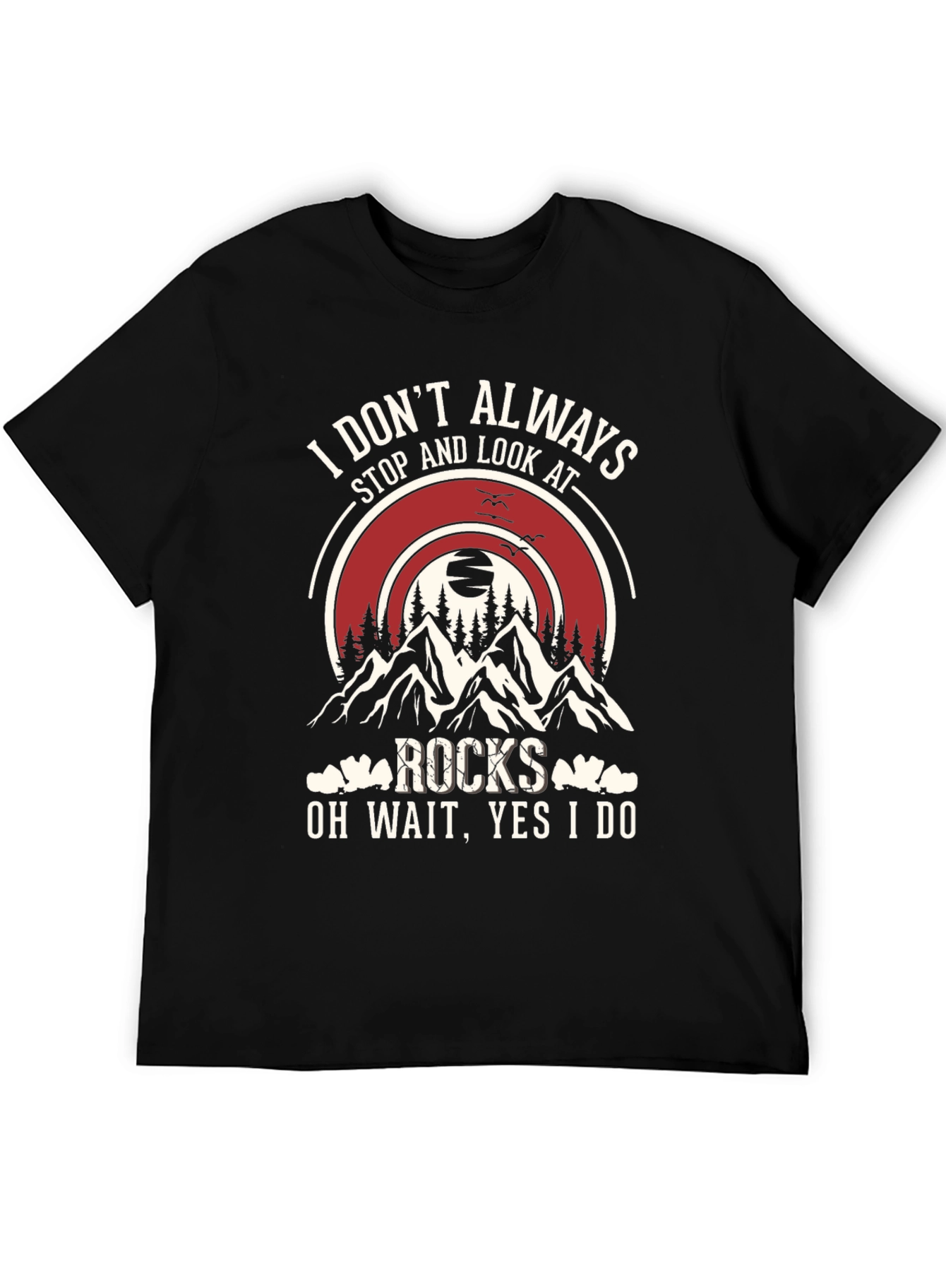 Rocks Graphic T-Shirt: Stop and Look Always!