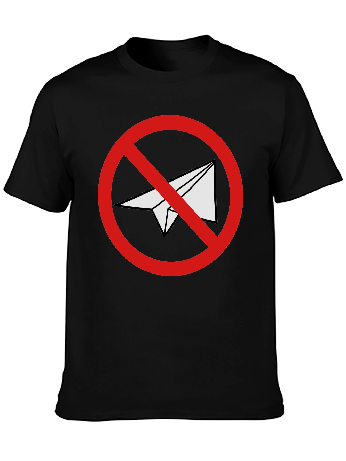 Black No Telegram Graphic T-Shirt