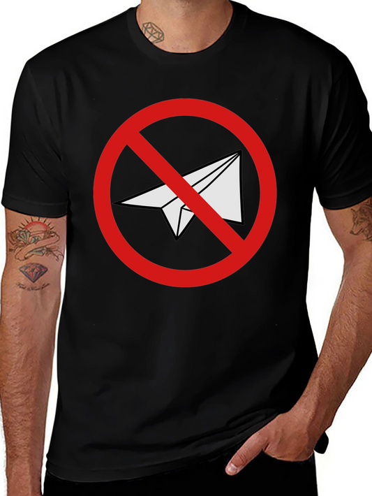 Black No Telegram Graphic T-Shirt