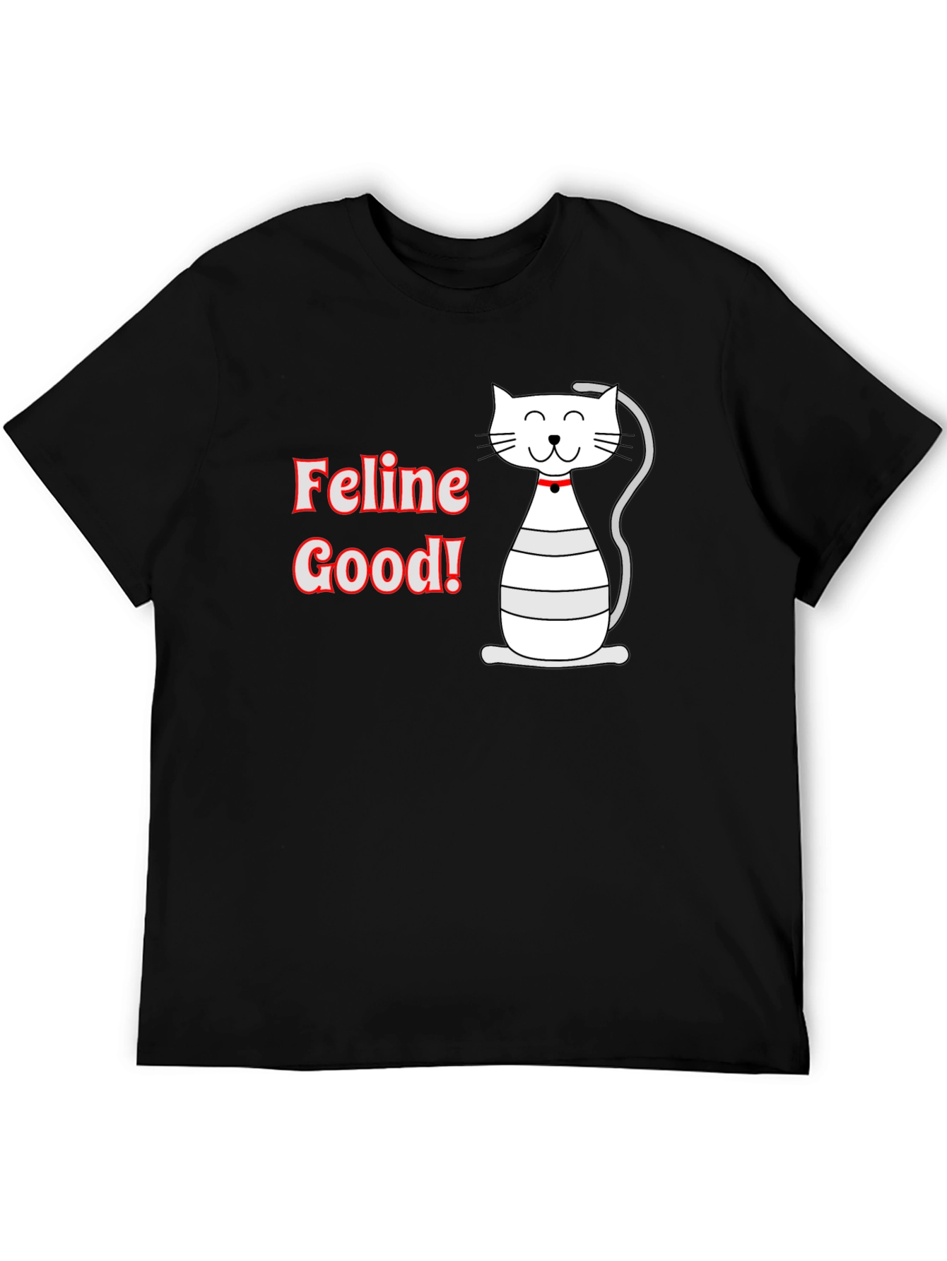 Feline Good T-Shirt - Cute Cat Graphic Tee