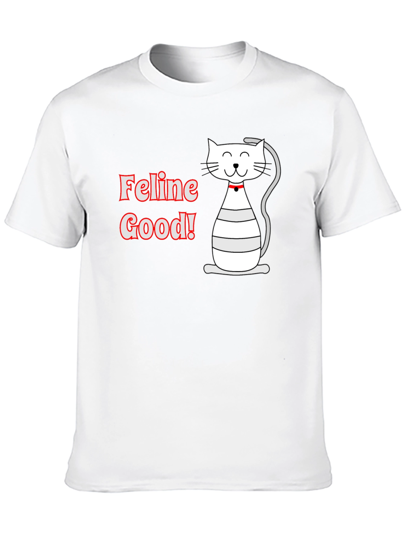 Feline Good T-Shirt - Cute Cat Graphic Tee
