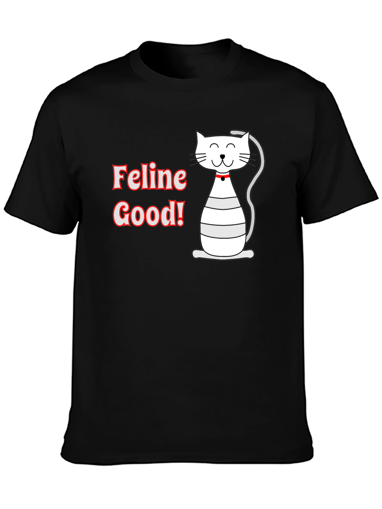 Feline Good T-Shirt - Cute Cat Graphic Tee