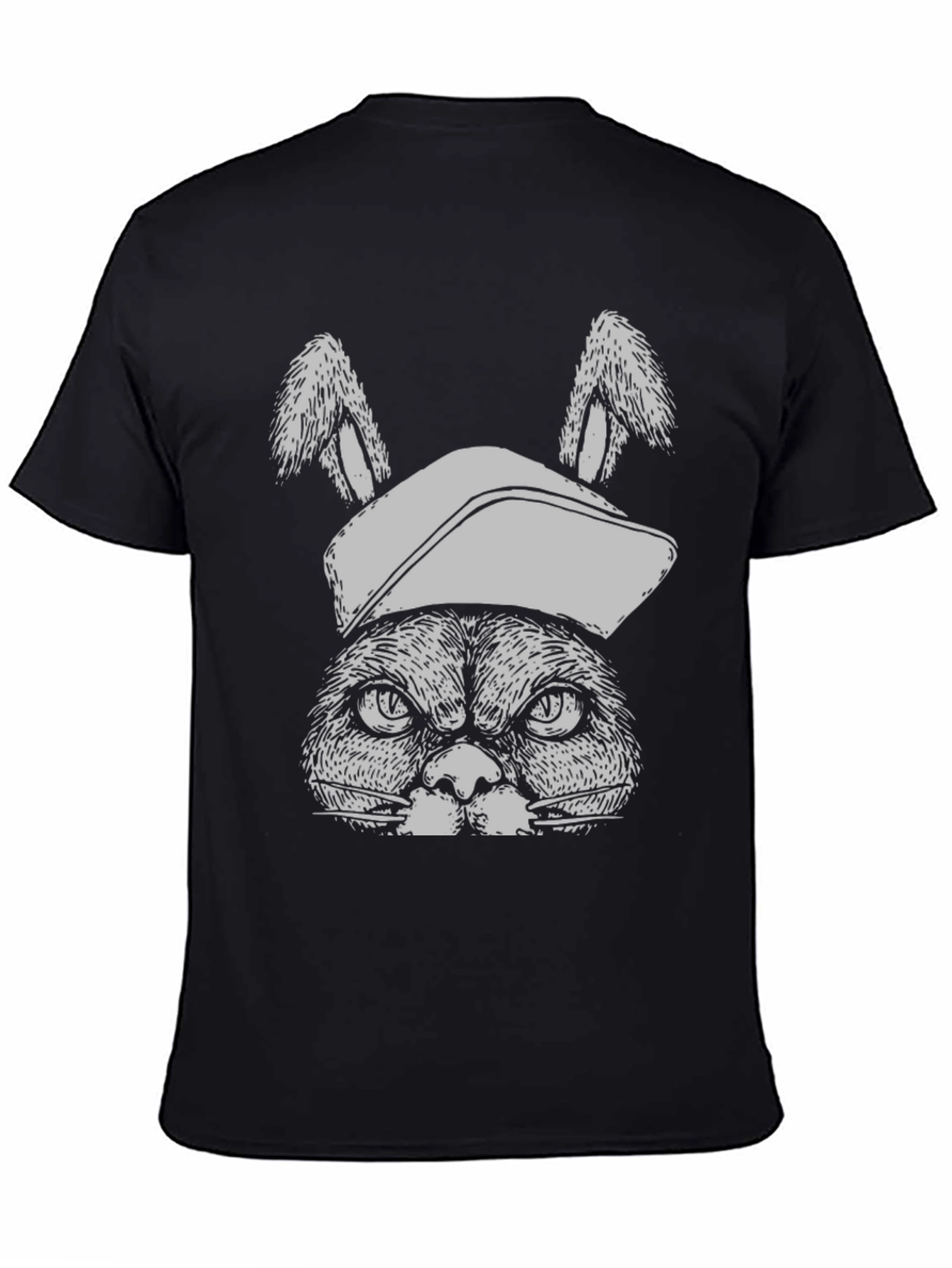 Grumpy Bunny Tee: Funny Graphic T-Shirt