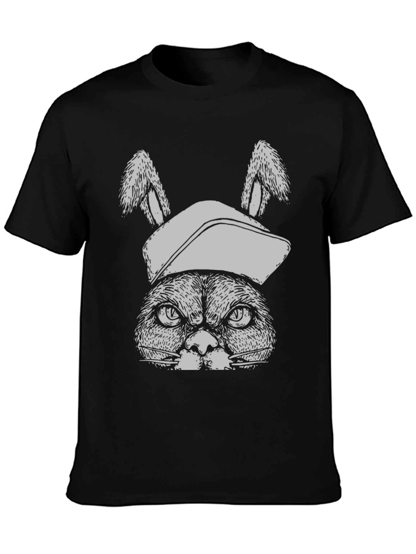Grumpy Bunny Tee: Funny Graphic T-Shirt