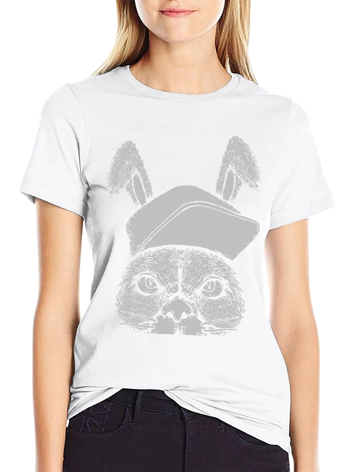 Grumpy Bunny Tee: Funny Graphic T-Shirt