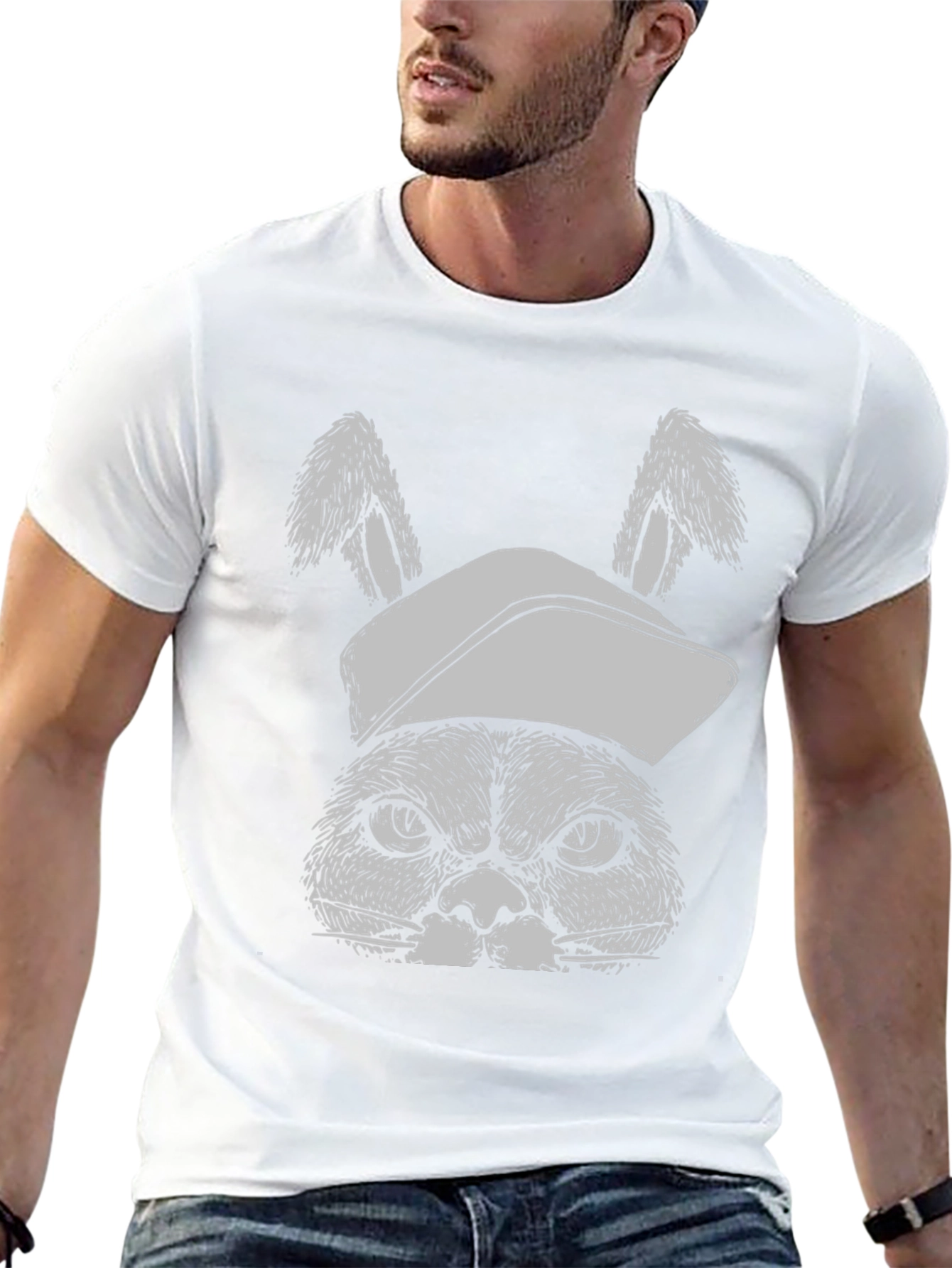 Grumpy Bunny Tee: Funny Graphic T-Shirt