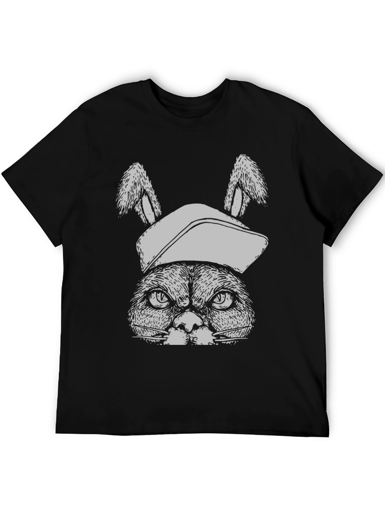 Grumpy Bunny Tee: Funny Graphic T-Shirt