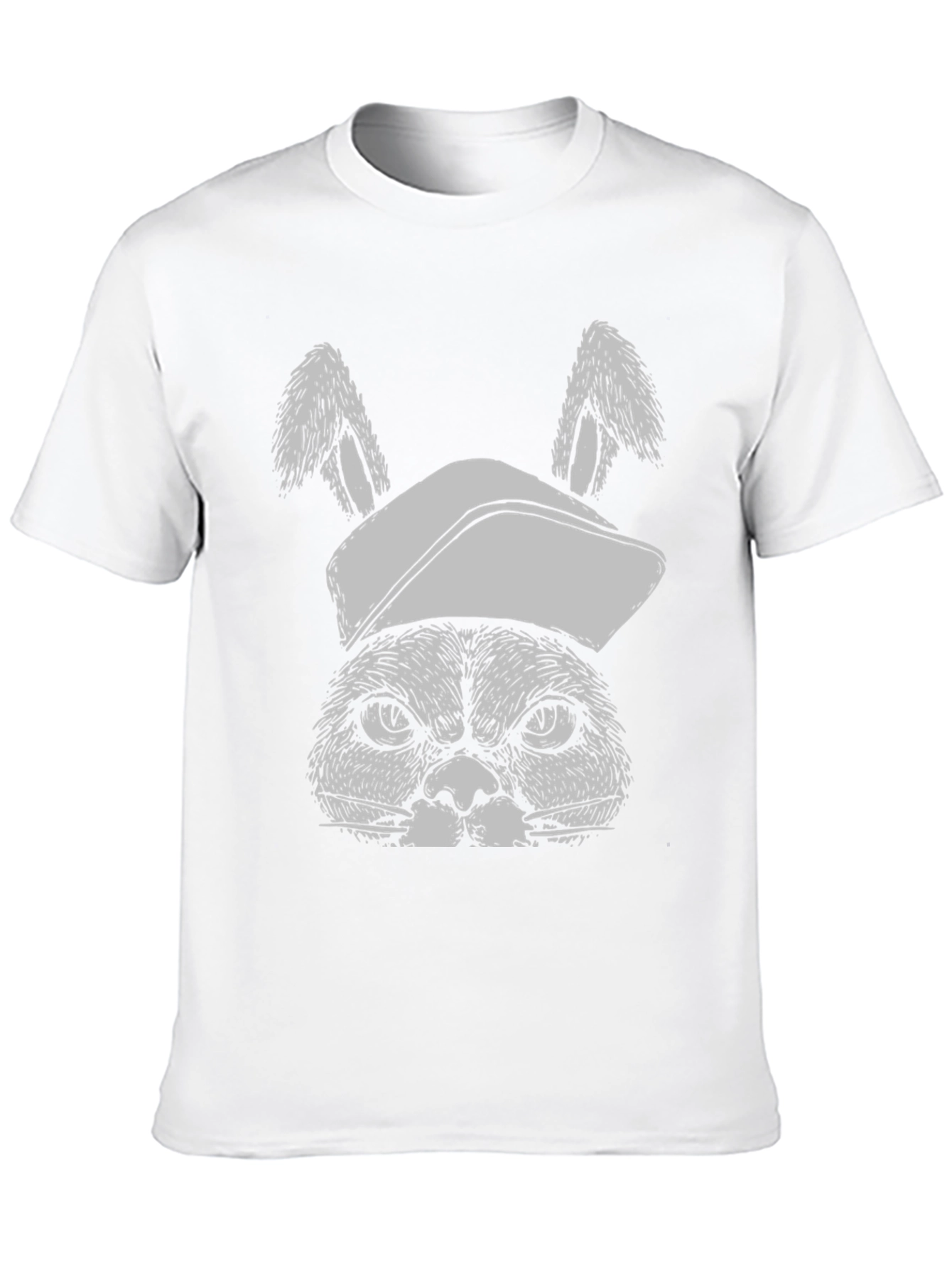 Grumpy Bunny Tee: Funny Graphic T-Shirt