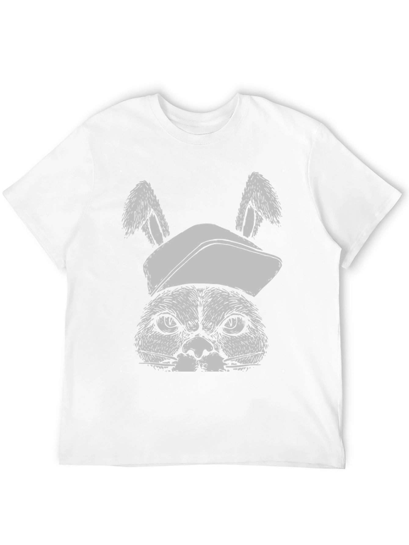 Grumpy Bunny Tee: Funny Graphic T-Shirt