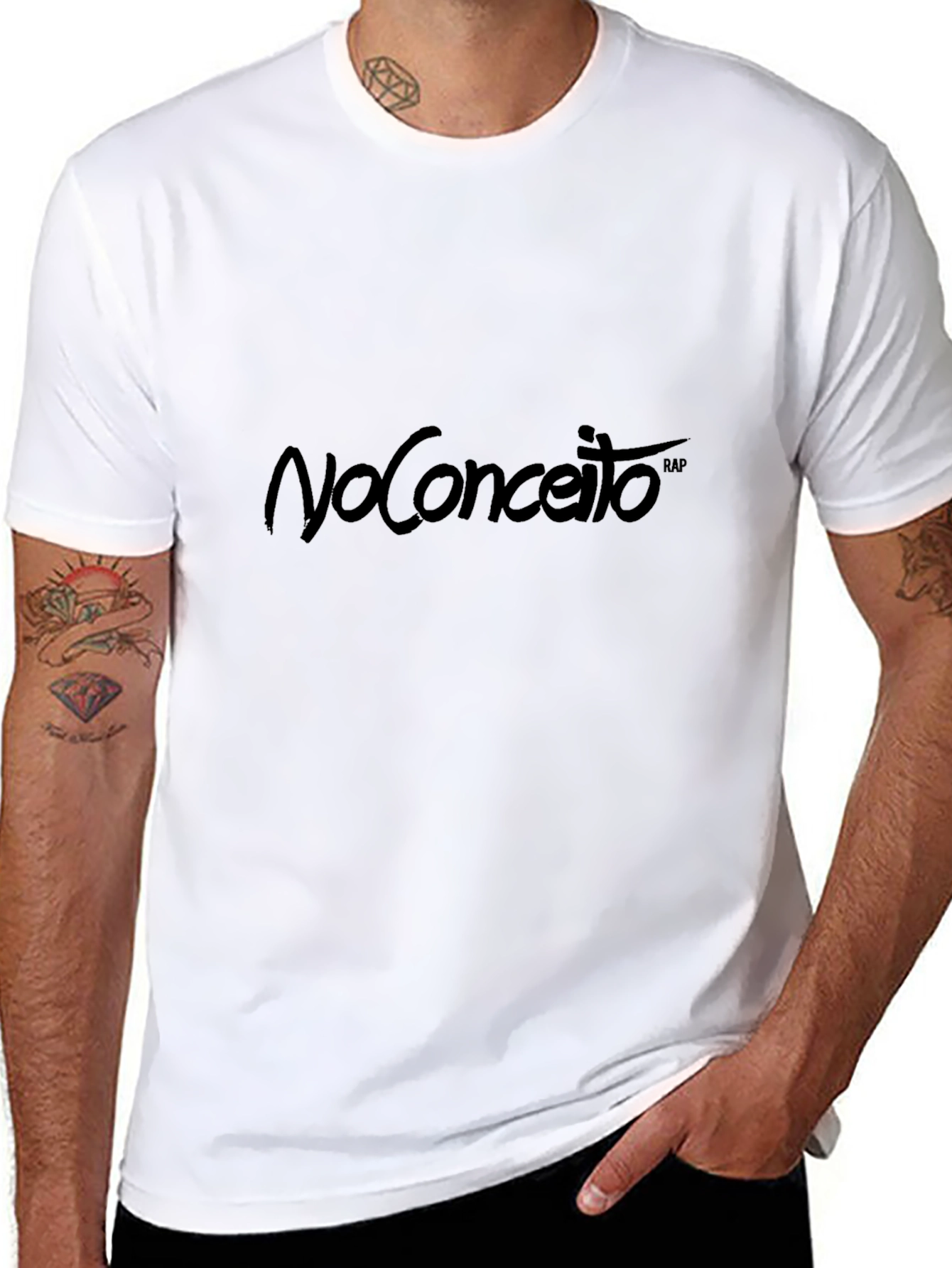 No Conceito Black Graphic Tee