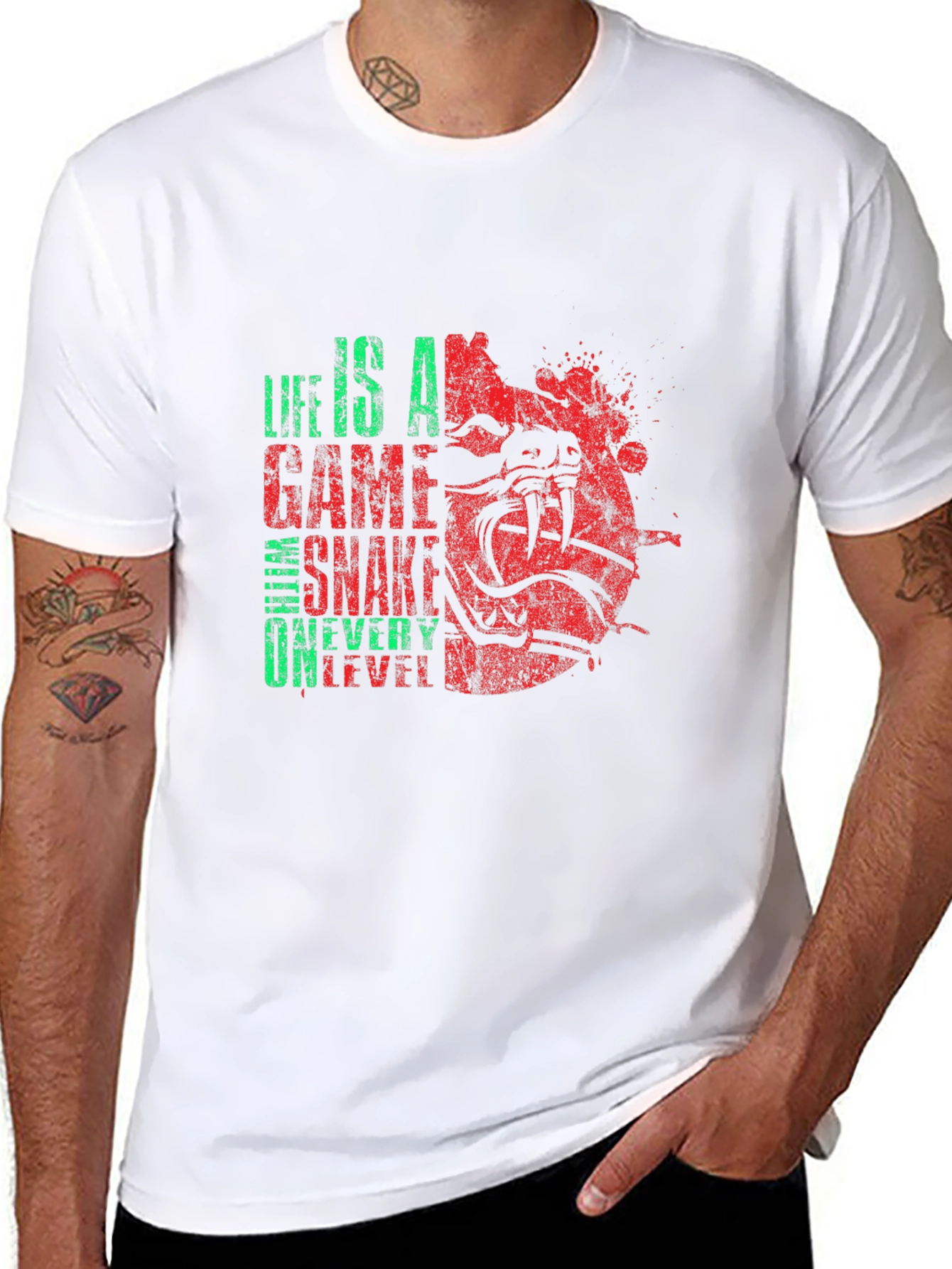 Life Is A Game Snake T-Shirt