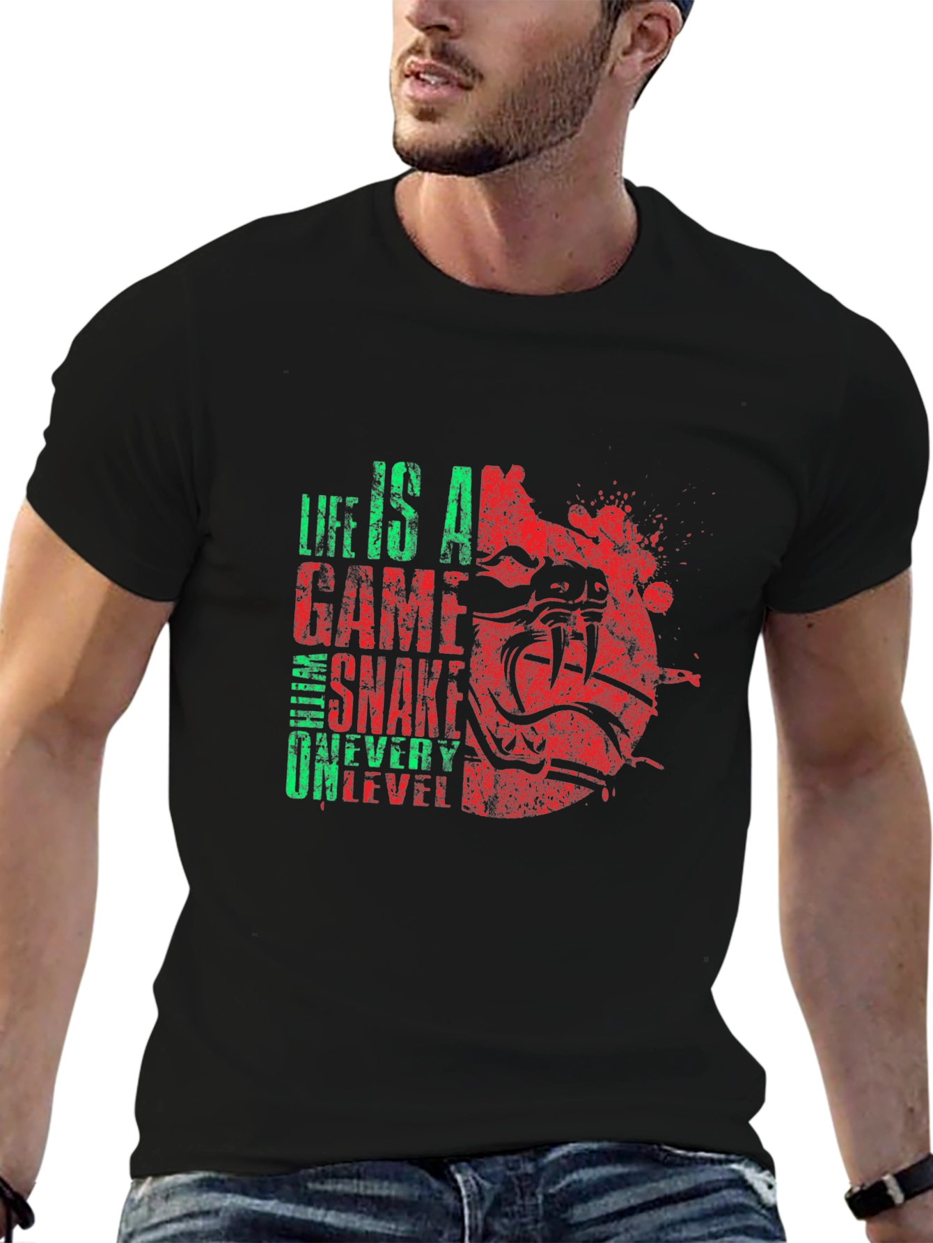 Life Is A Game Snake T-Shirt