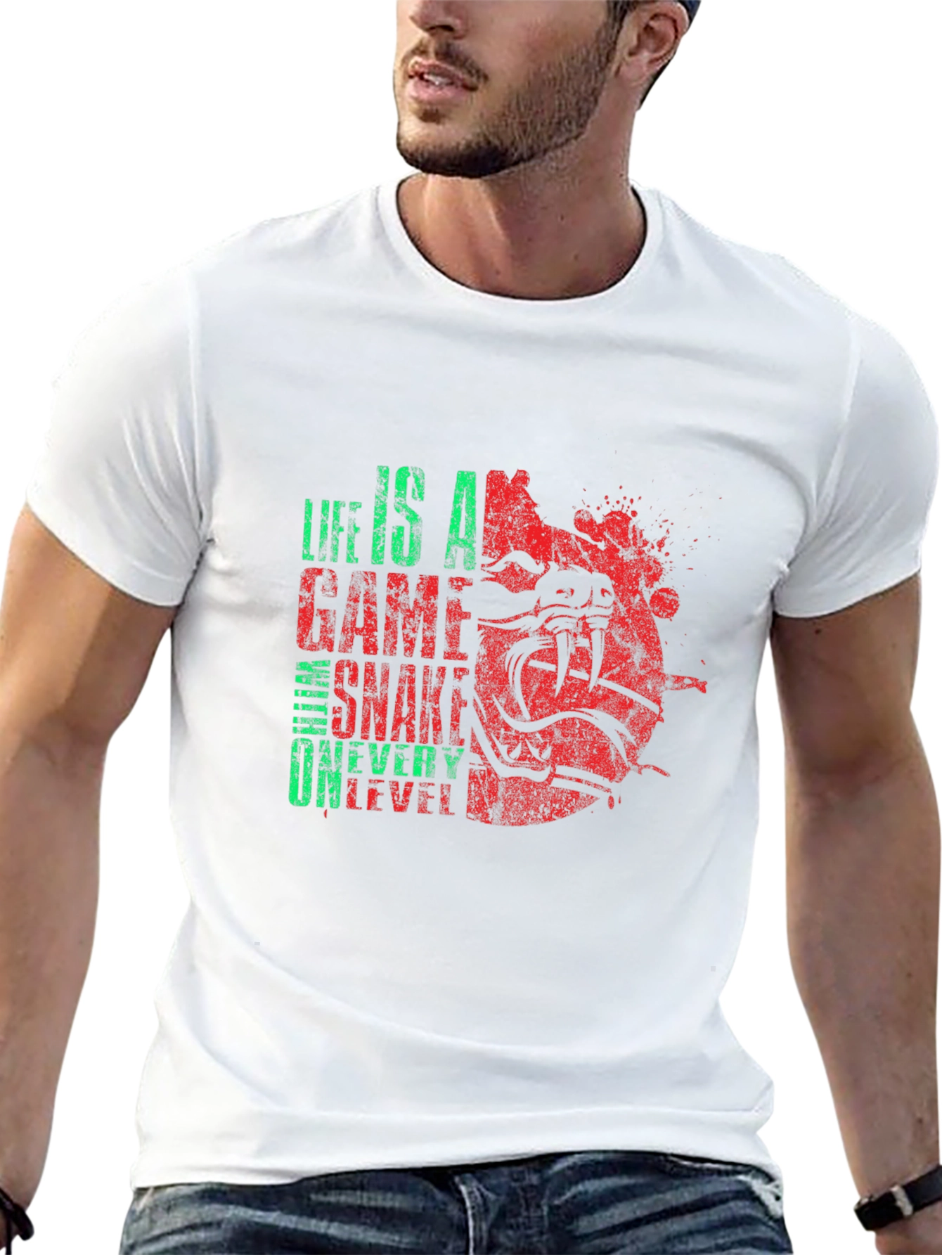 Life Is A Game Snake T-Shirt
