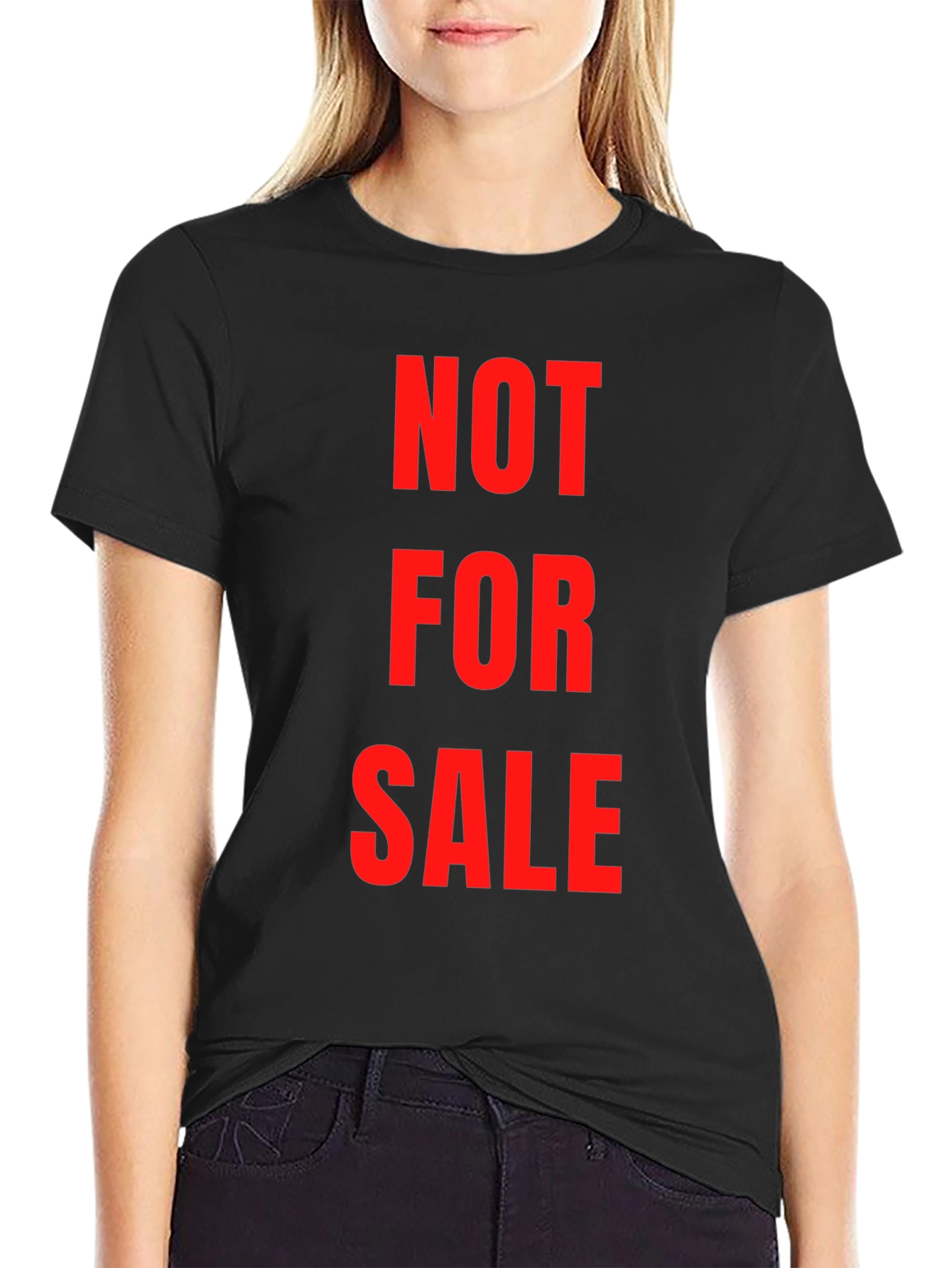 Not For Sale Black Graphic T-Shirt