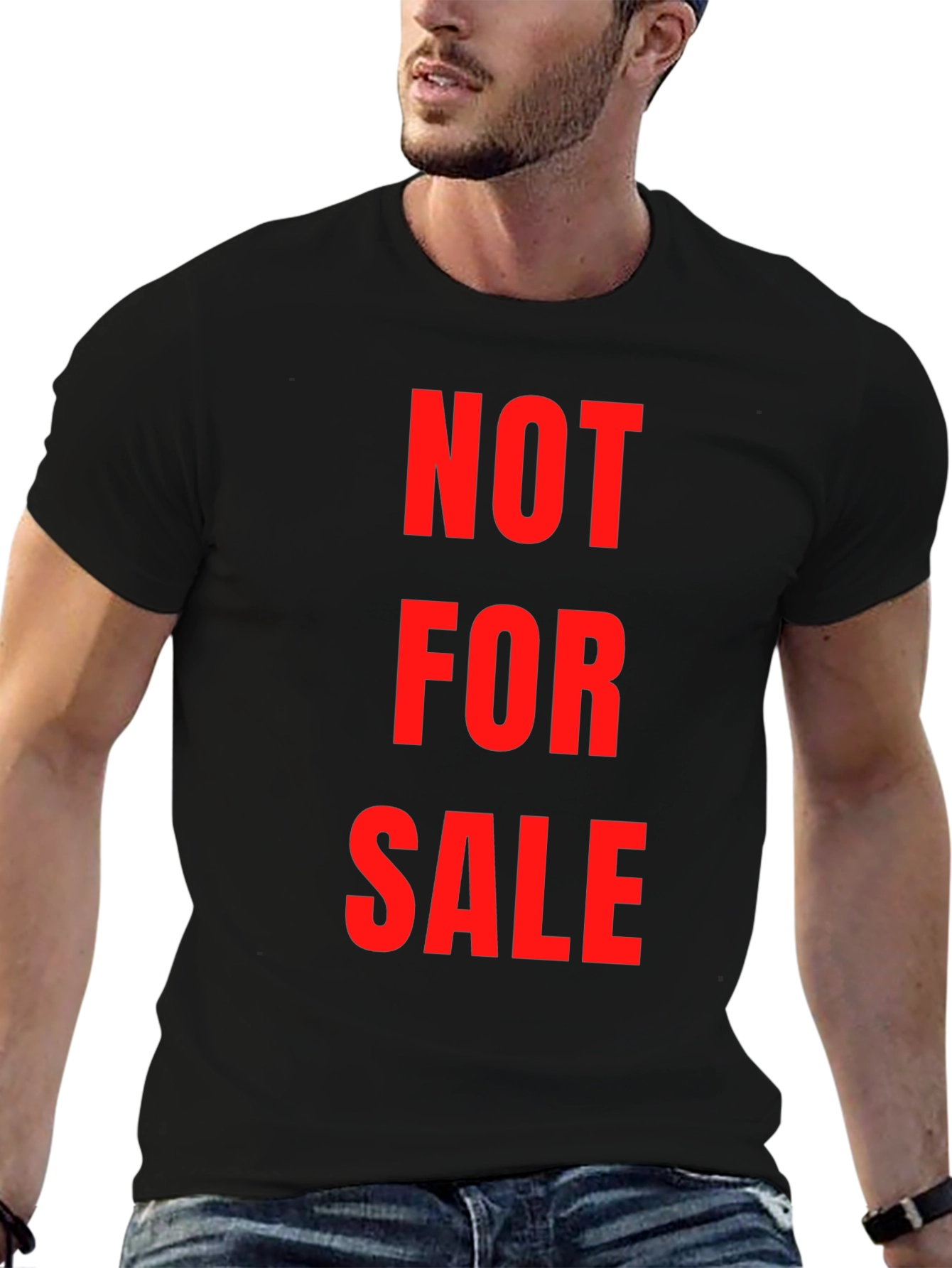 Not For Sale Black Graphic T-Shirt