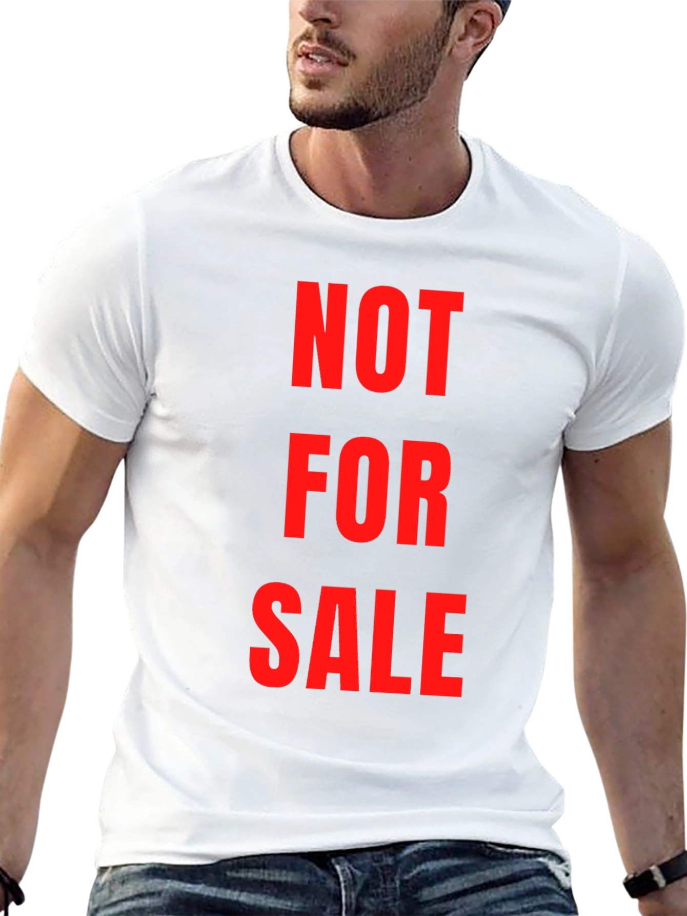 Not For Sale Black Graphic T-Shirt
