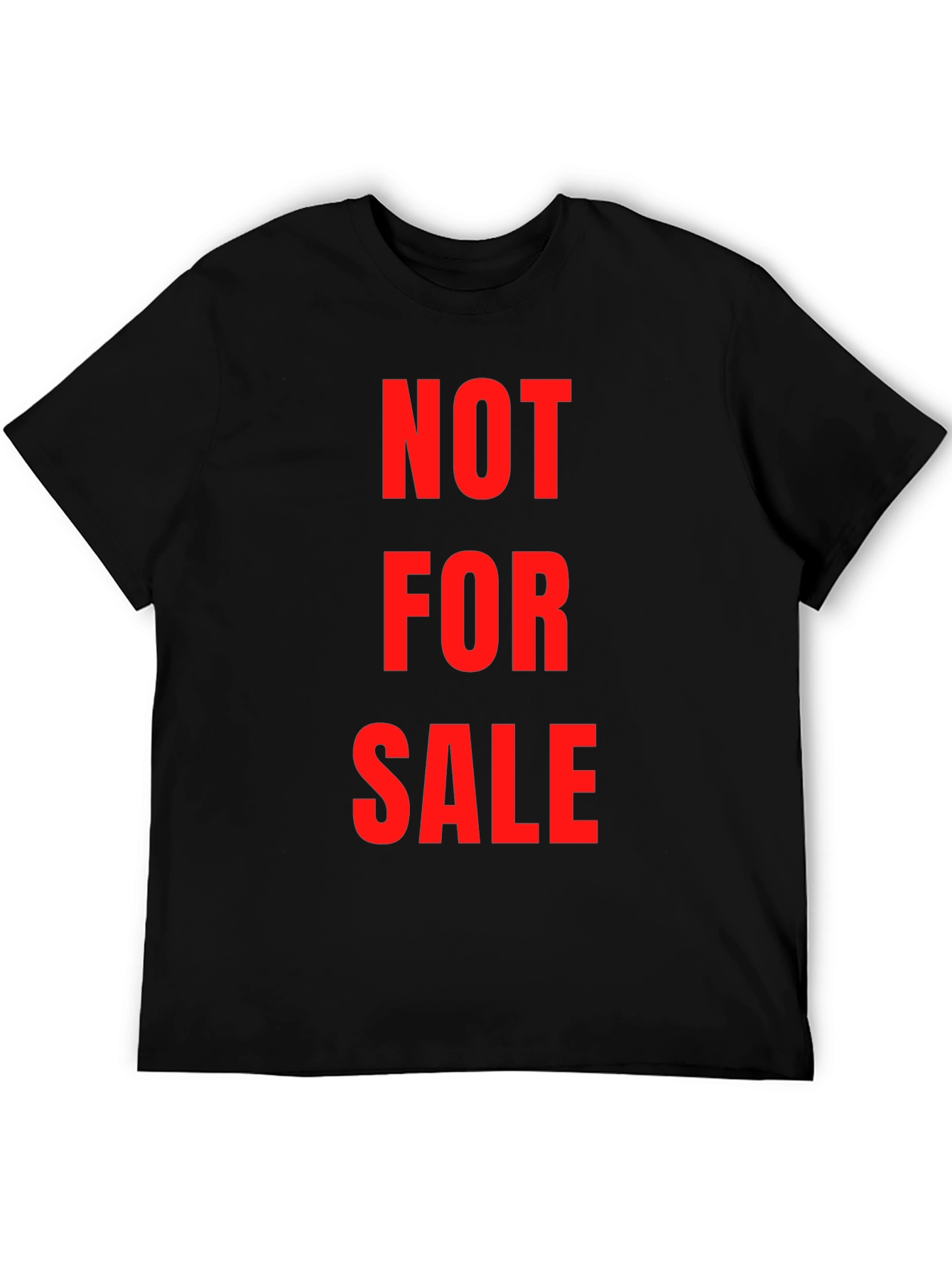 Not For Sale Black Graphic T-Shirt