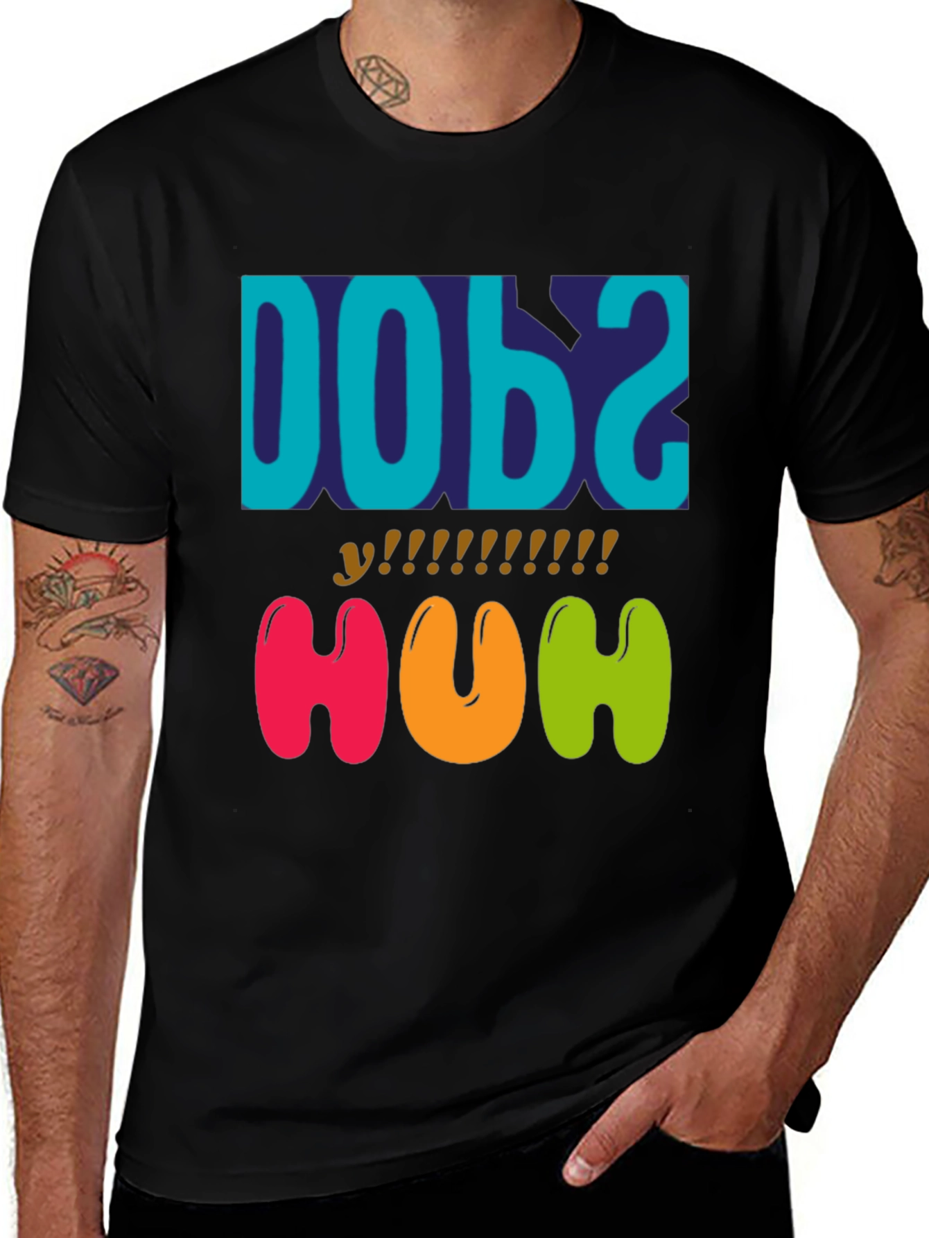 Dobs Huh? Graphic Tee - Fun Unique T-Shirt