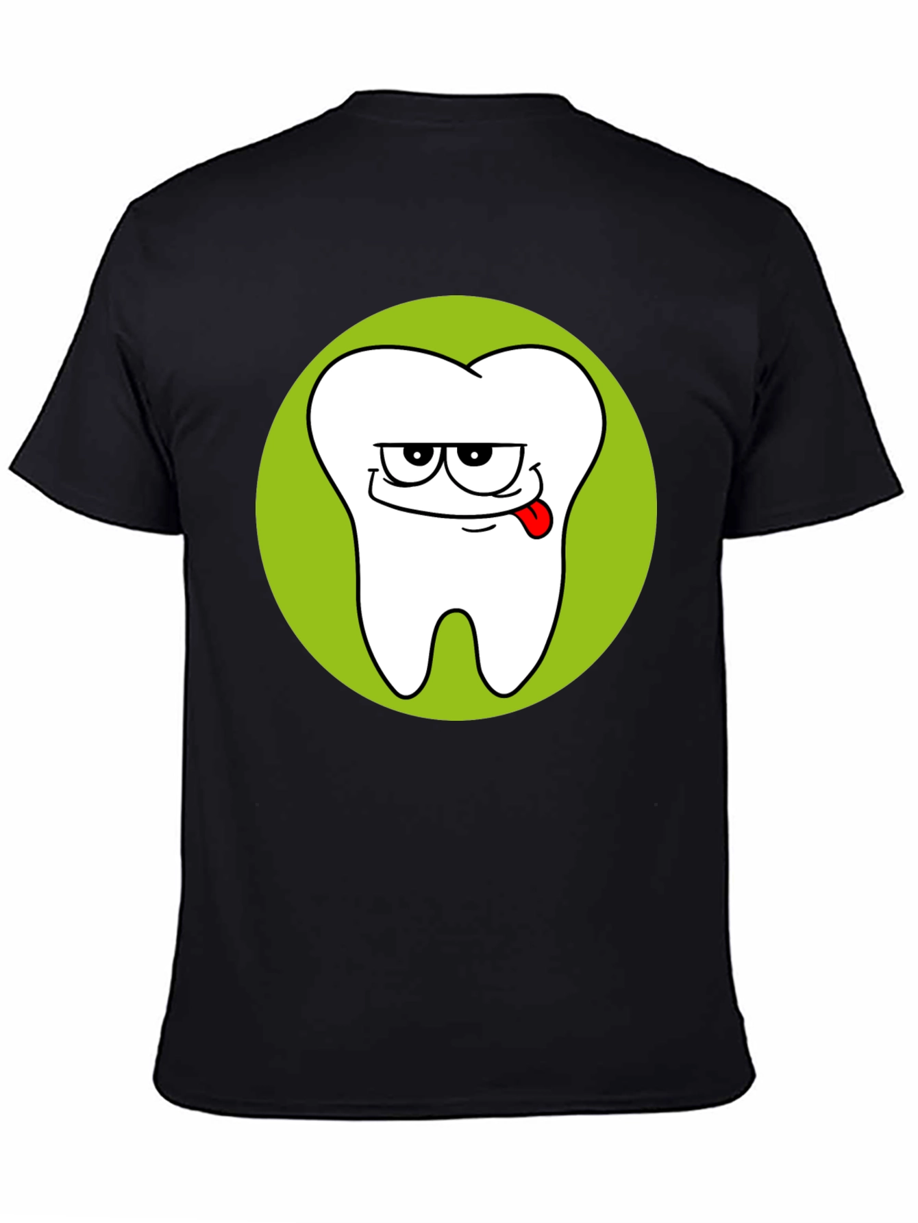 Funny Tooth Graphic Black T-Shirt